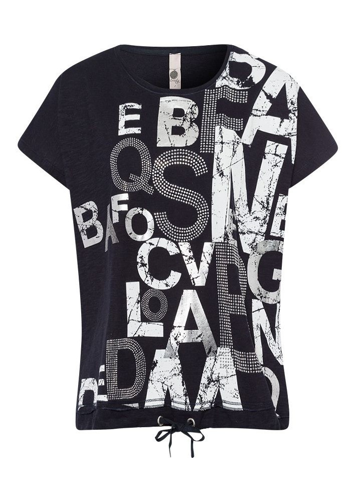 Shirt Buchstaben navy