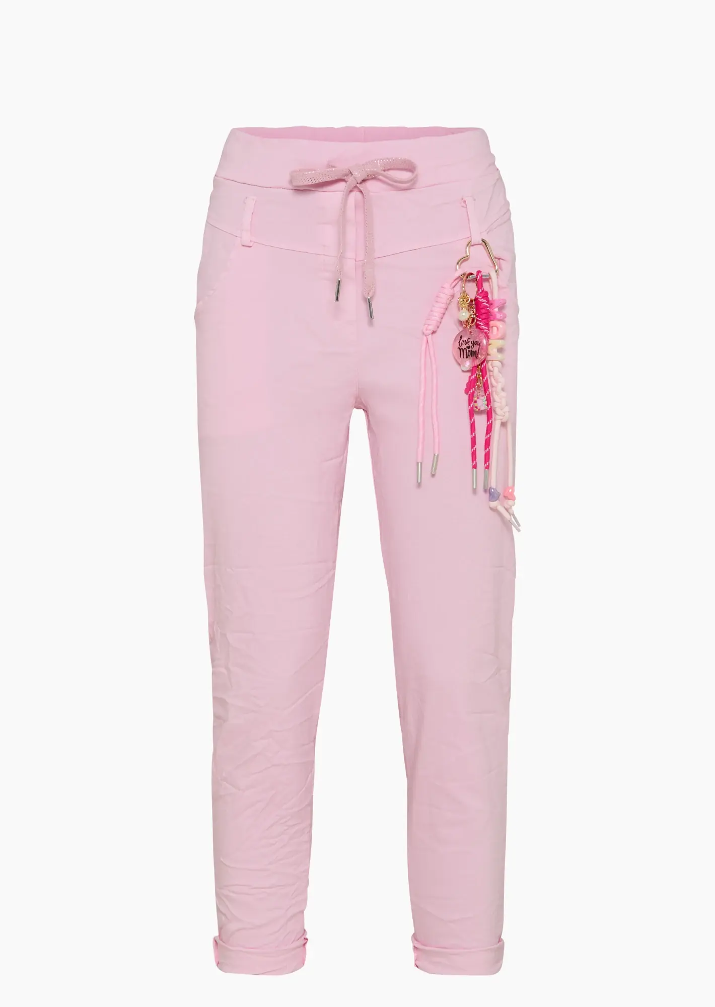 Joggpants mit dekorativem Anhänger, mandelblüte