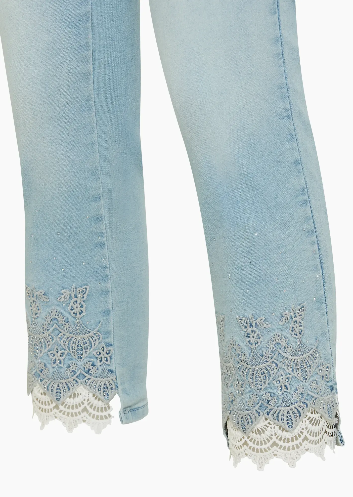 Jeggings mit detailverliebtem Highlight, bleached denim