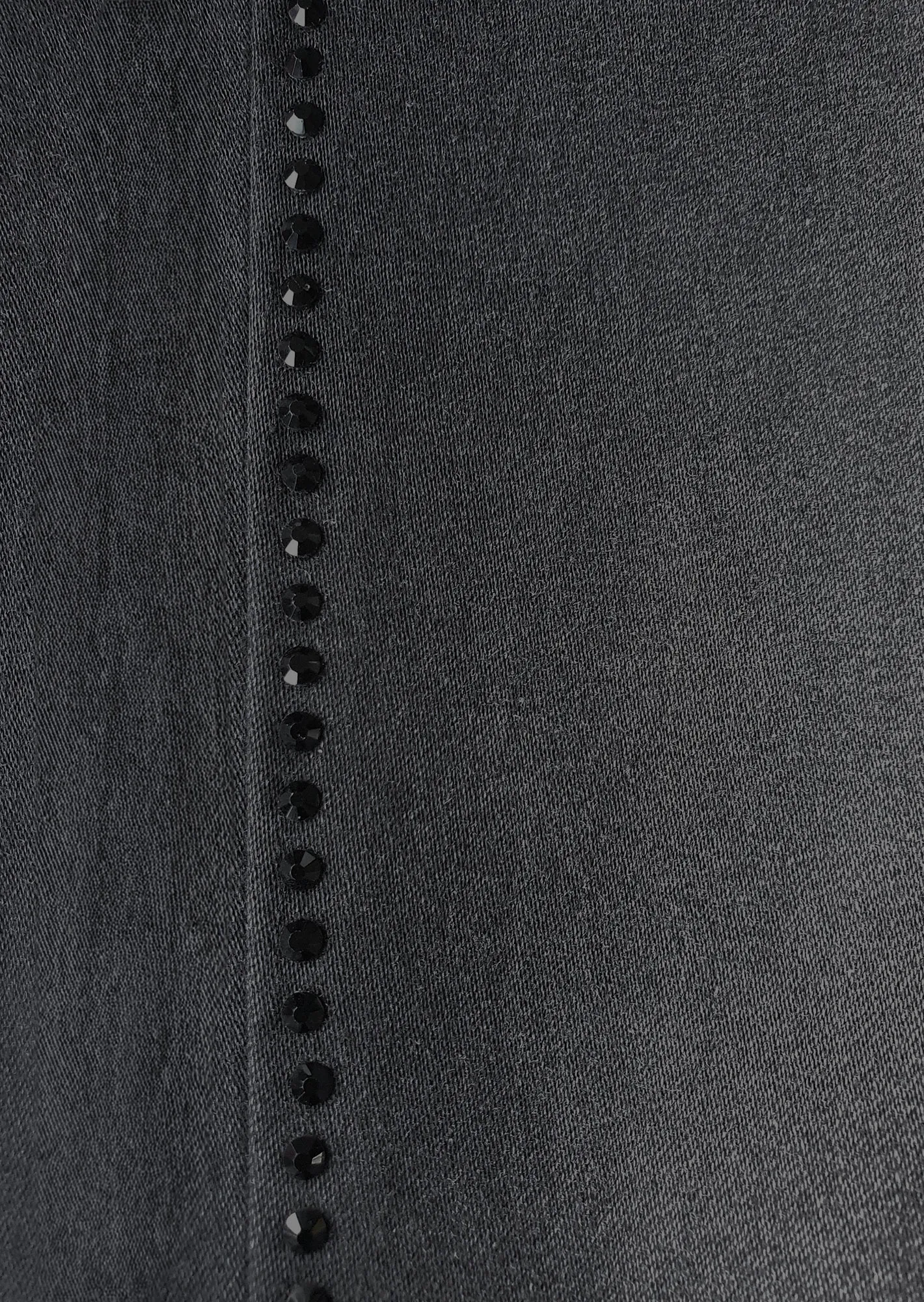 Jeggings mit Ziersteinen, black denim