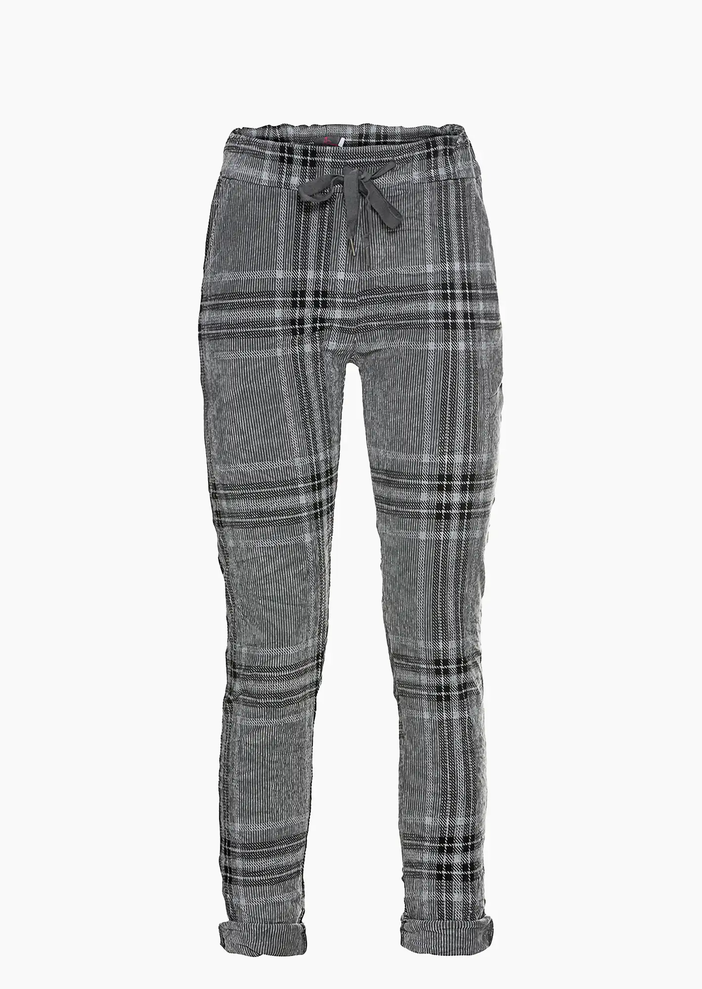 Joggpant mit Karos, grau