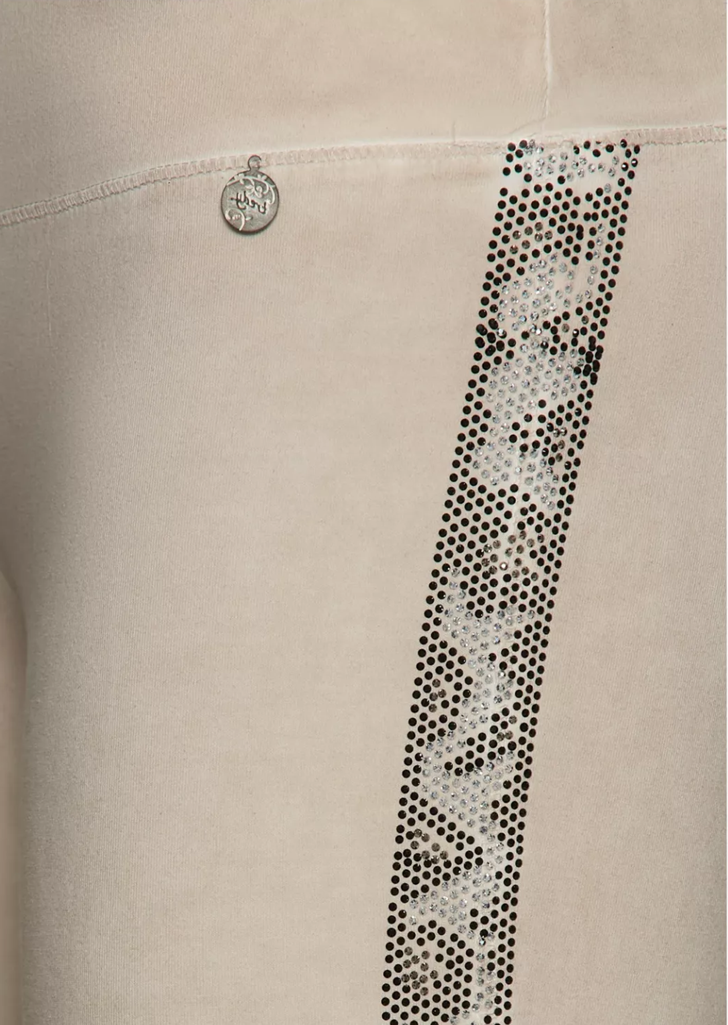 Leggings mit Galonstreifen, sand