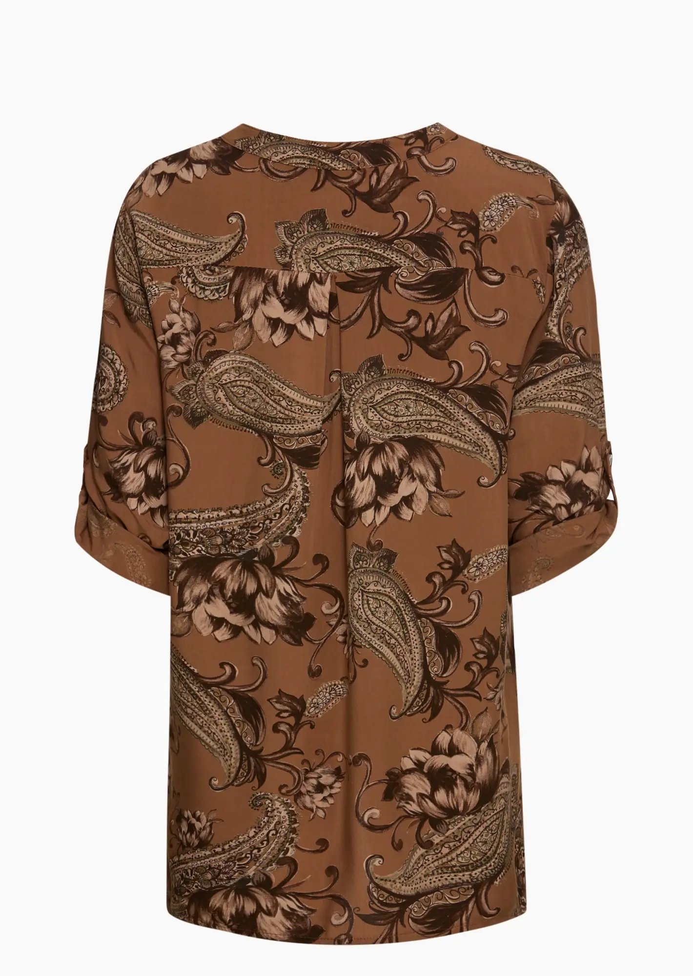 Bluse mit Mustern, cappuccino