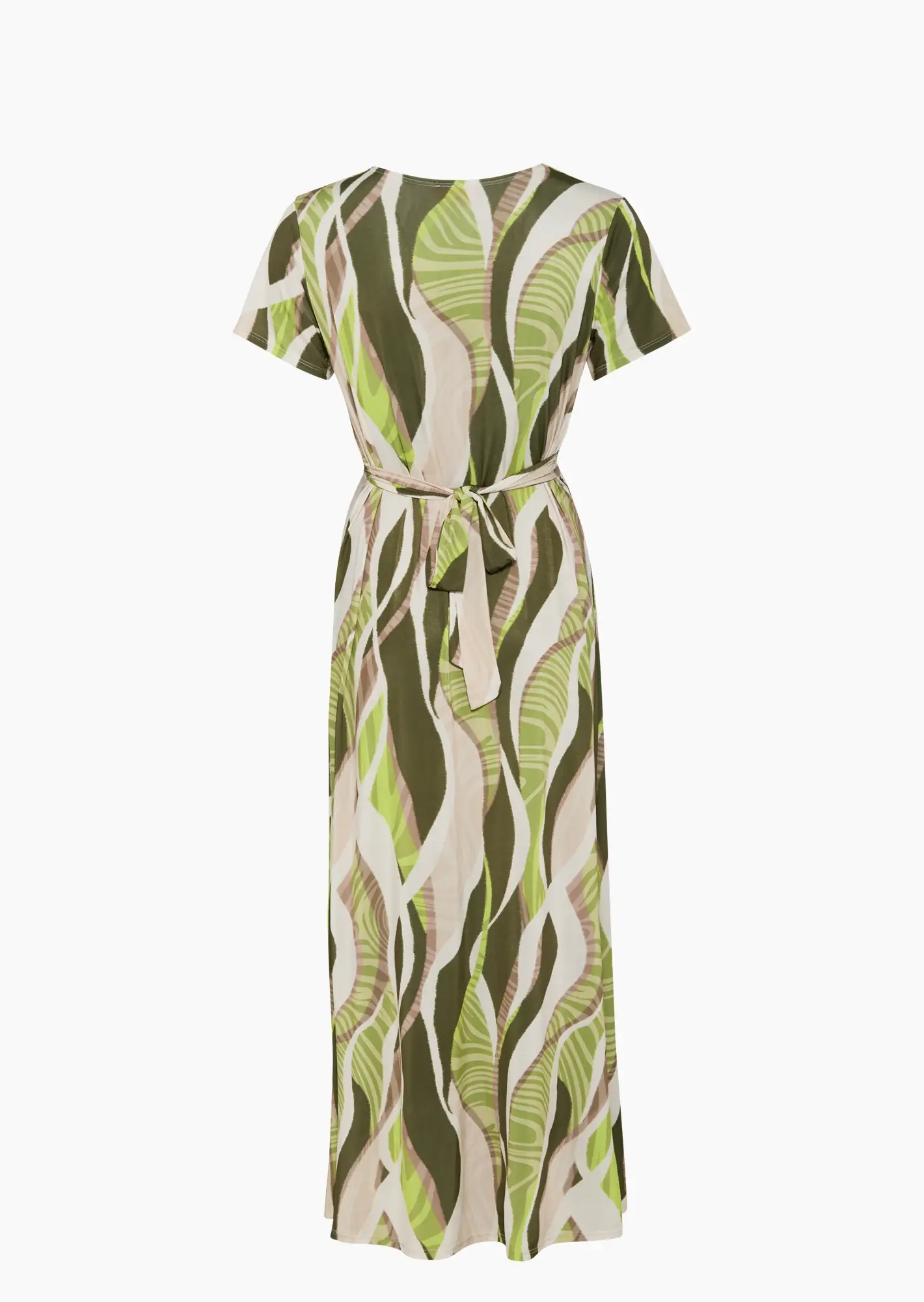 Maxikleid mit Raffung, pistazie