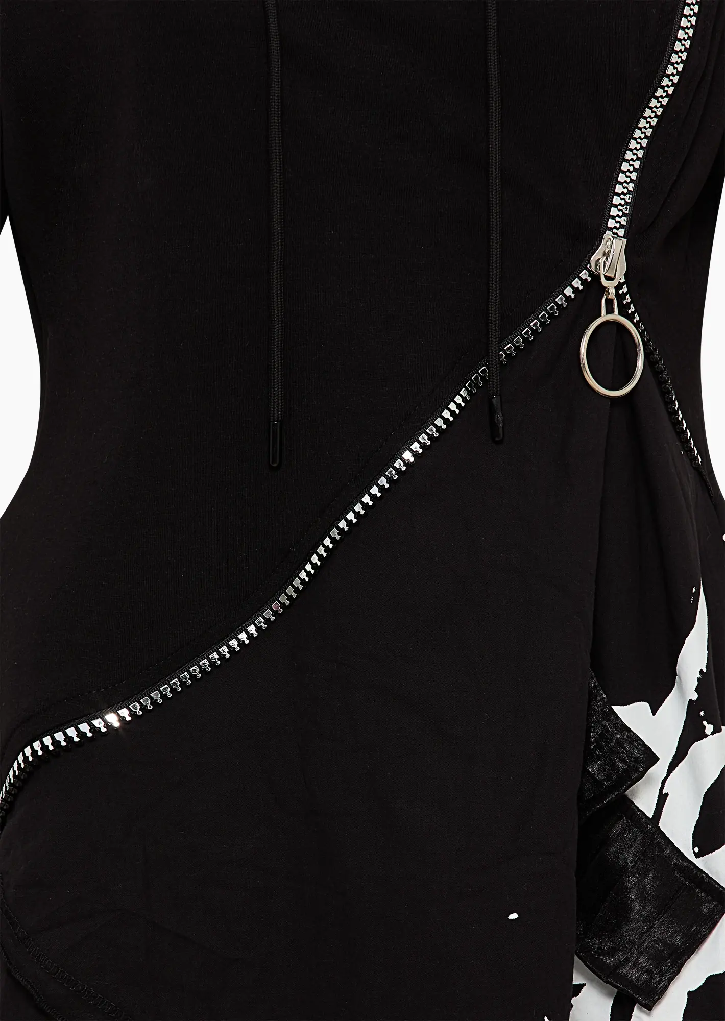 Maxi-Kleid mit Cut-Outs, schwarz