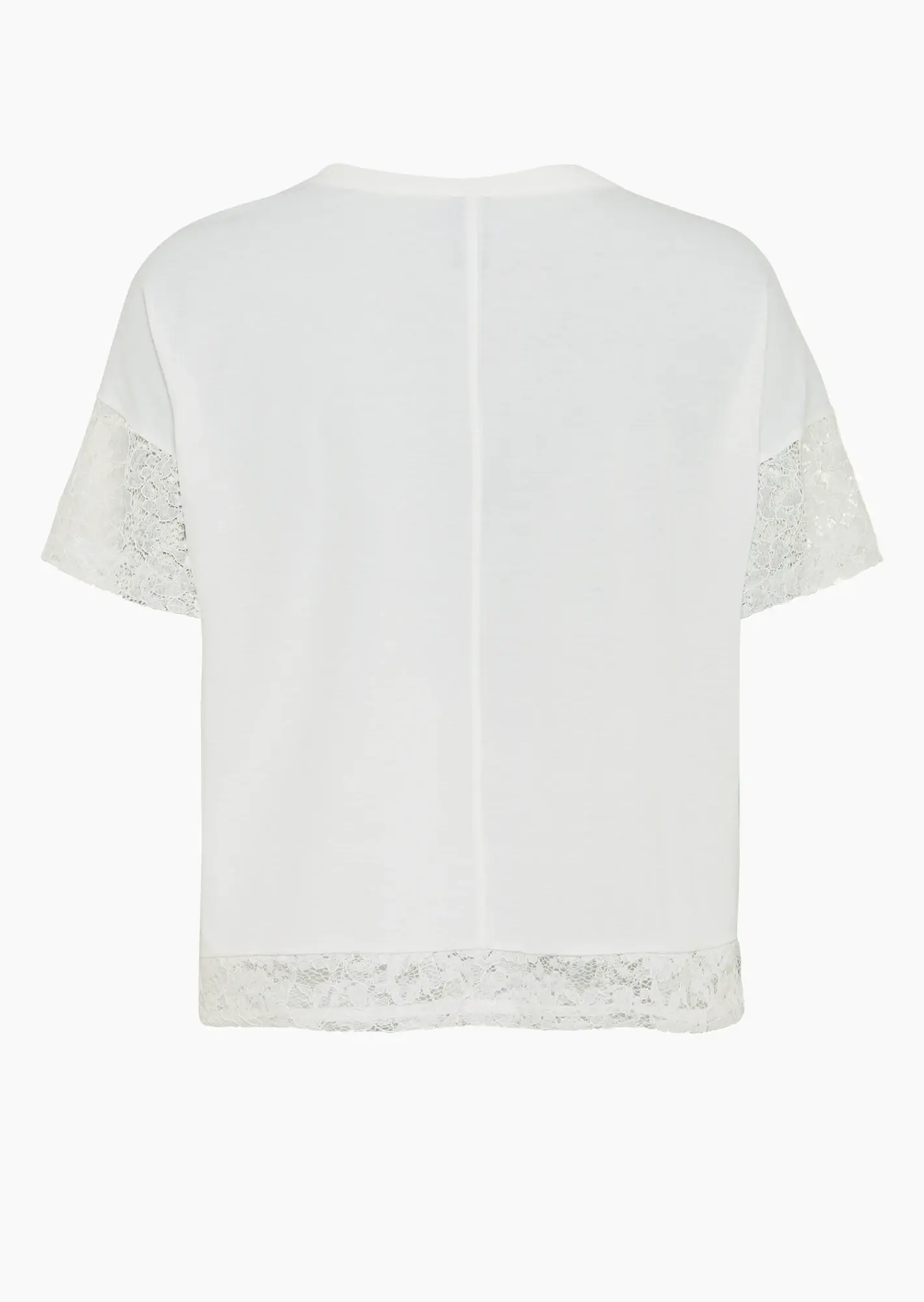 Shirt mit Spitzendetails, offwhite