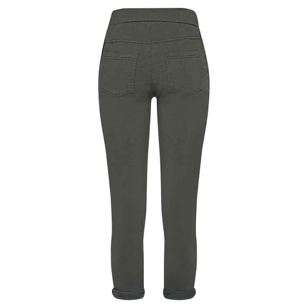 Joggpants mit Galonstreifen, oliv