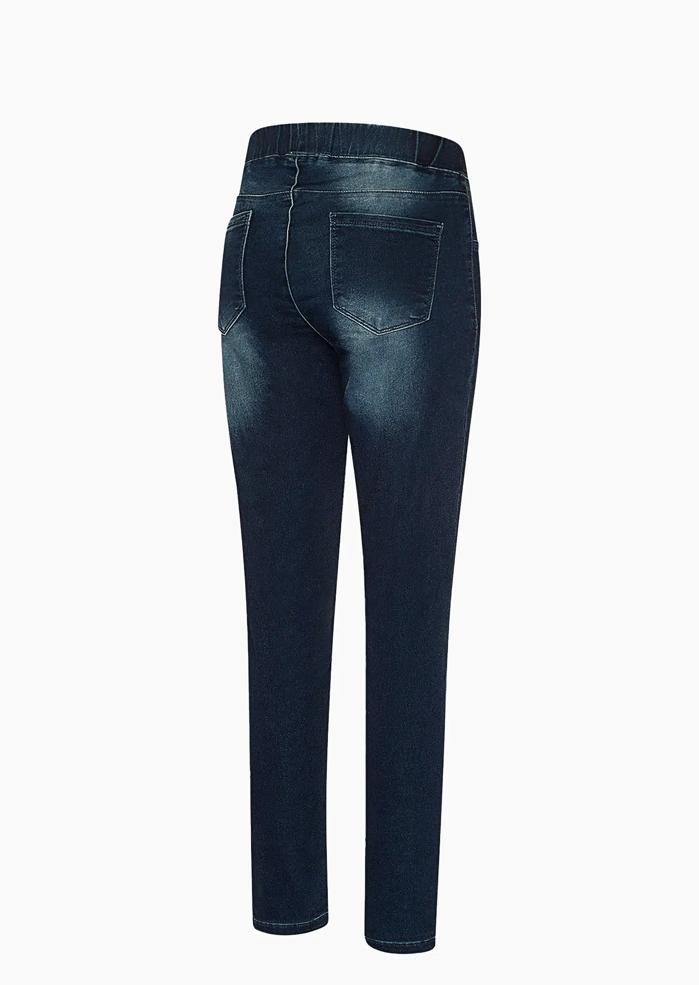 Jeggings Nieten, dark blue denim