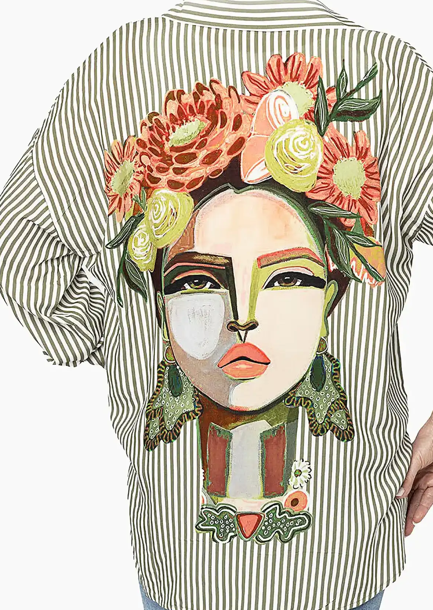 Bluse 'Frida', khaki
