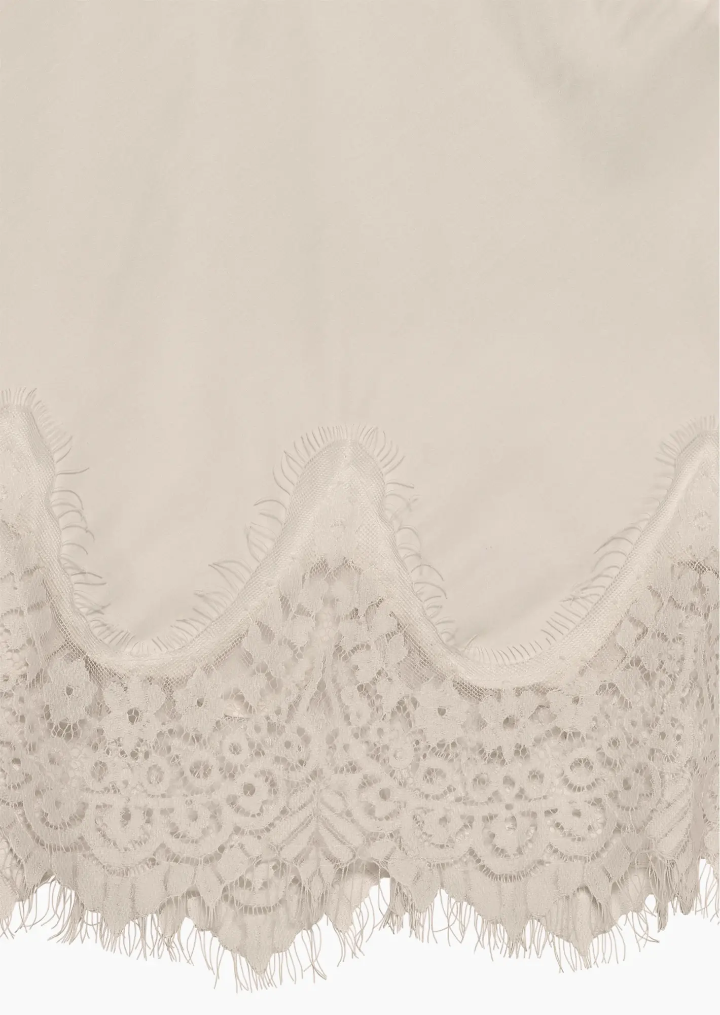Shirt aus Viskose-Satin, crema