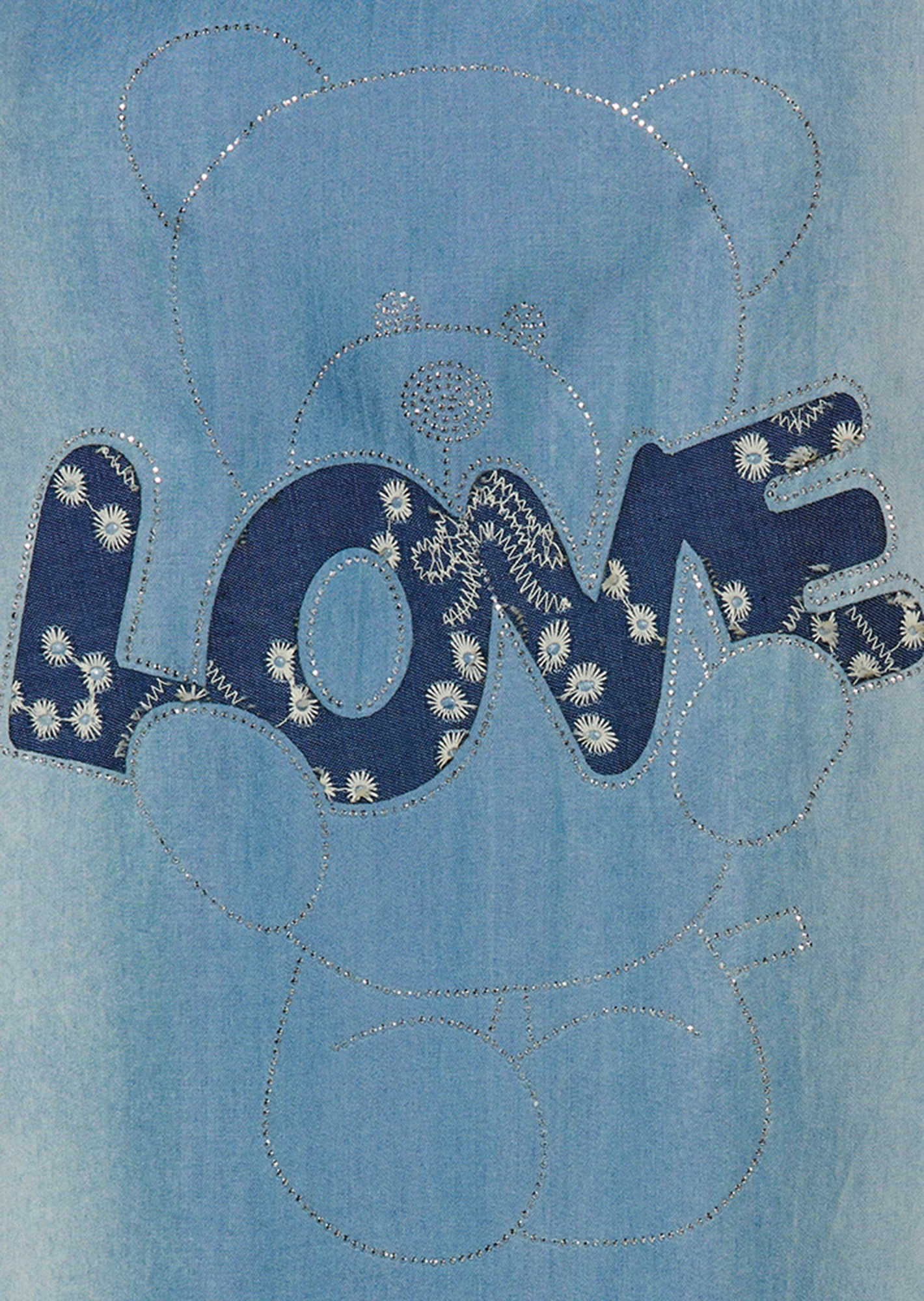Kleid 'Love', light blue denim