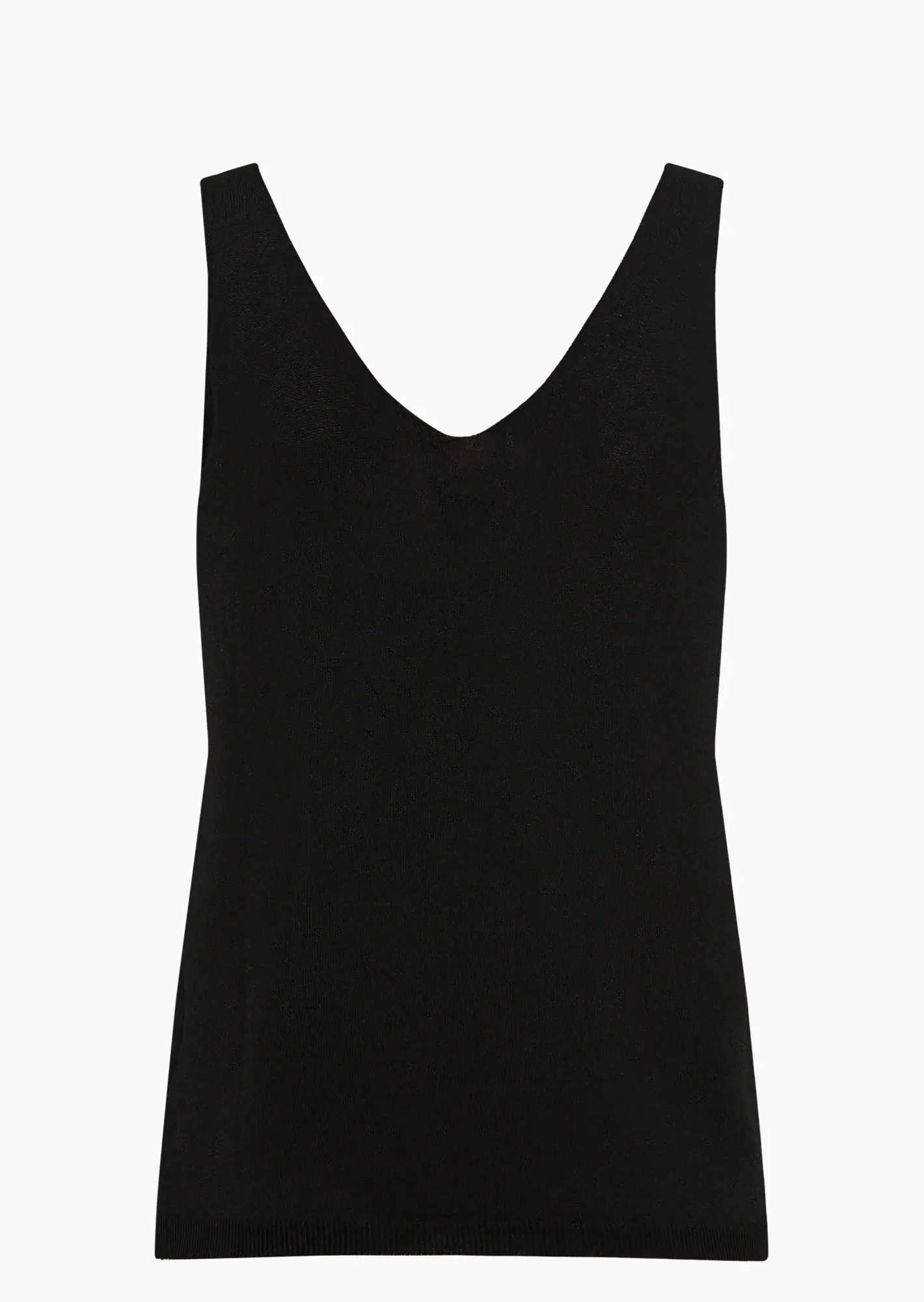 leichtes Stricktop, schwarz