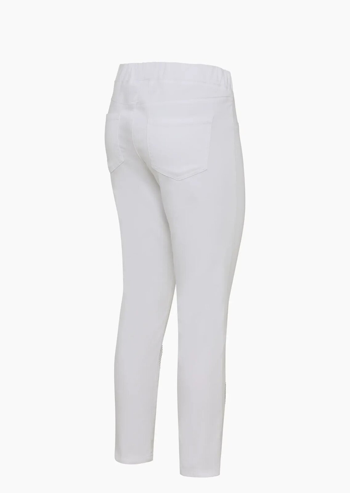 Jeggings mit Ziersteinen, weiß