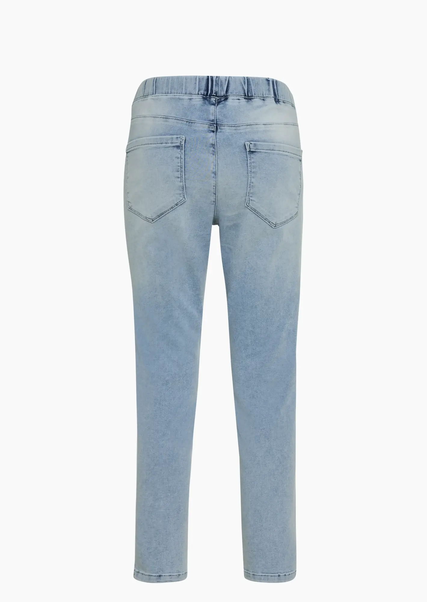 Jeggings mit Ziernieten, light blue denim