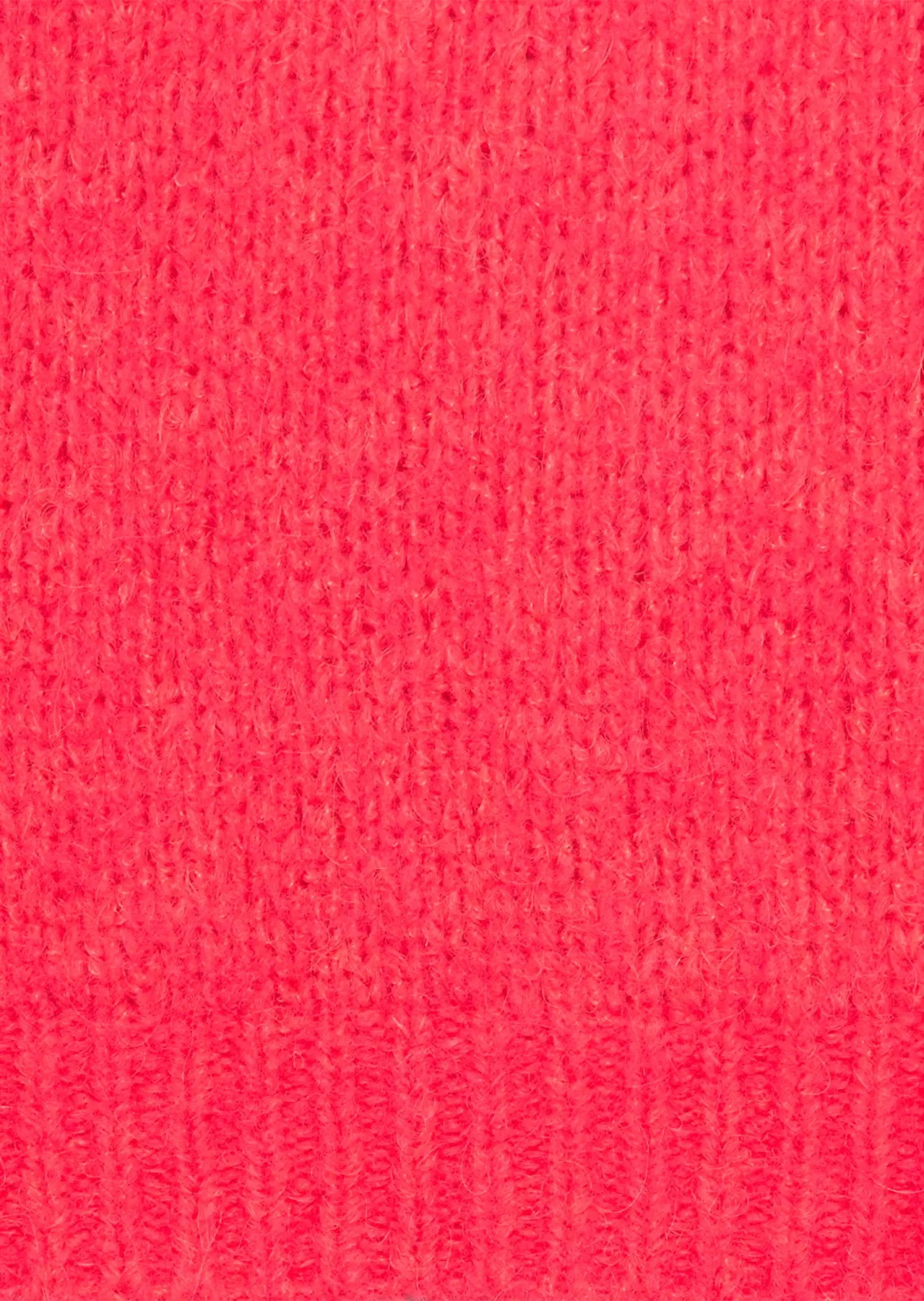 kuscheliger Strickpullover, neon lobster