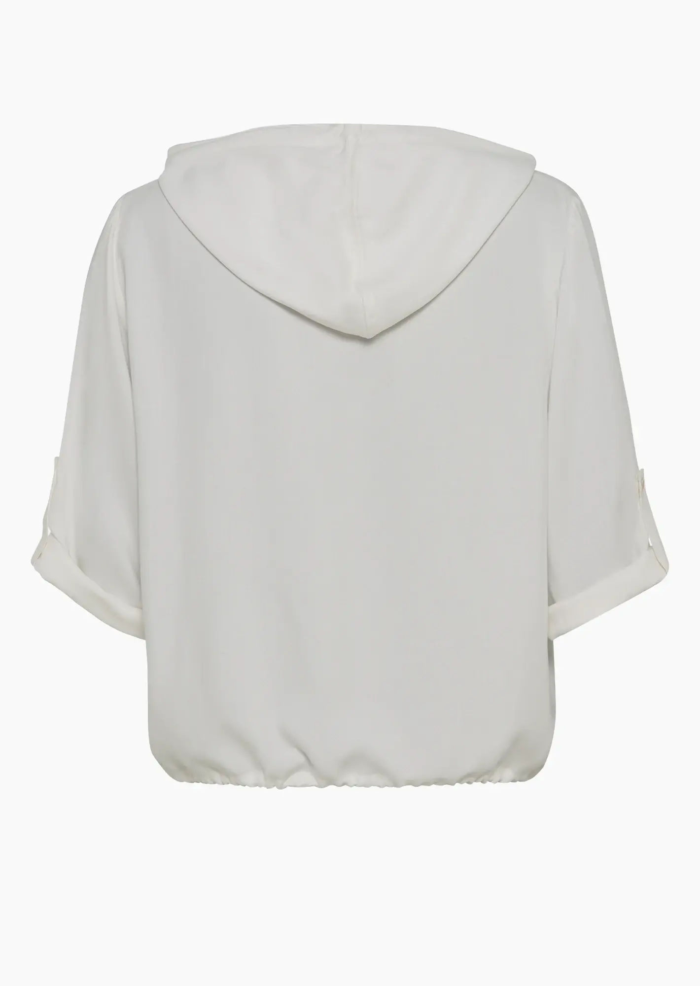 leichte Bluse mit Statement, weiß