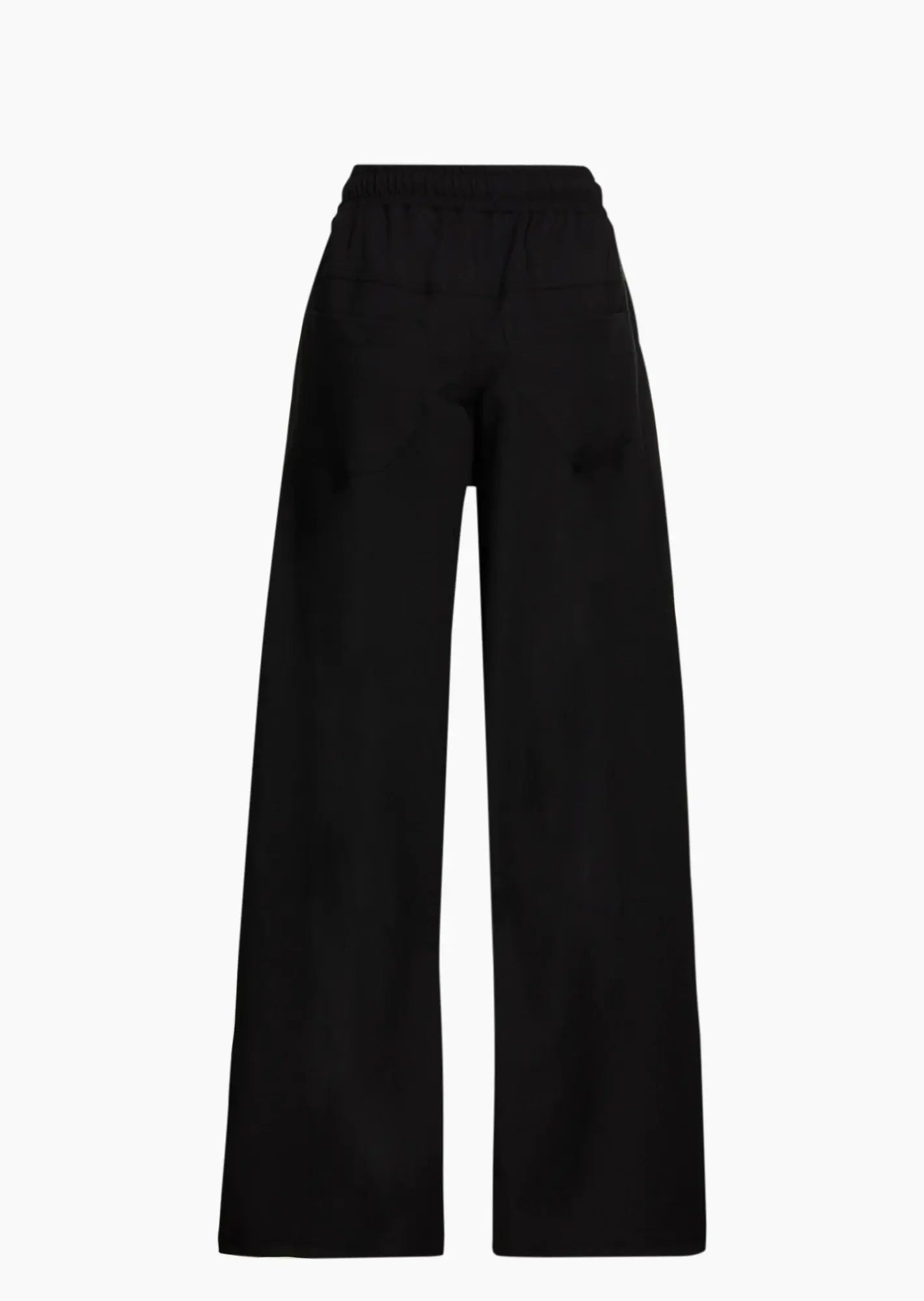 Wide Leg Hose mit Muster, schwarz-offwhite