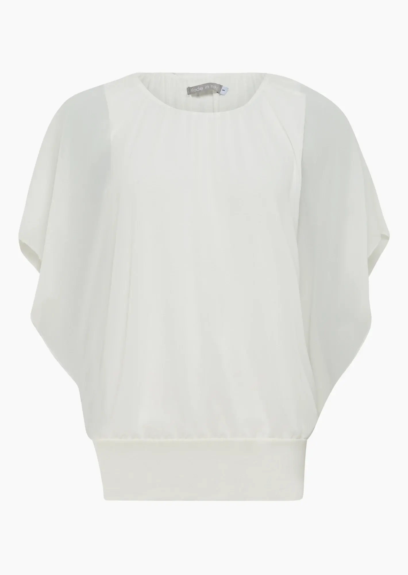 locker fallende Chiffonbluse, offwhite