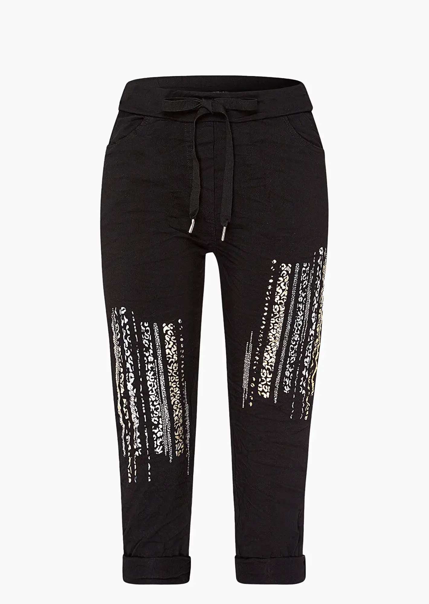 Capri-Joggpants, schwarz