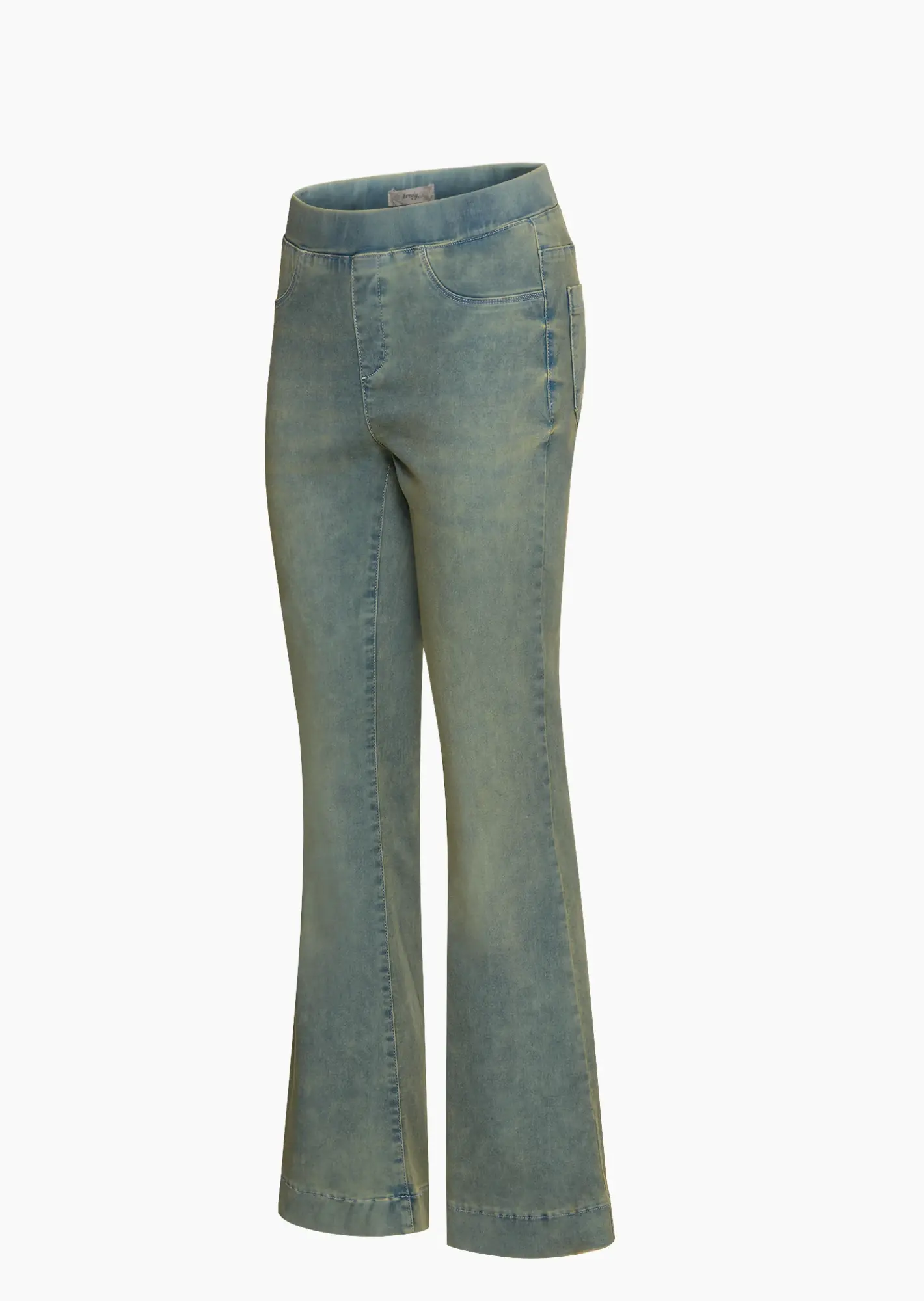 Jeggings im Bootcut-Style, smokey blue denim