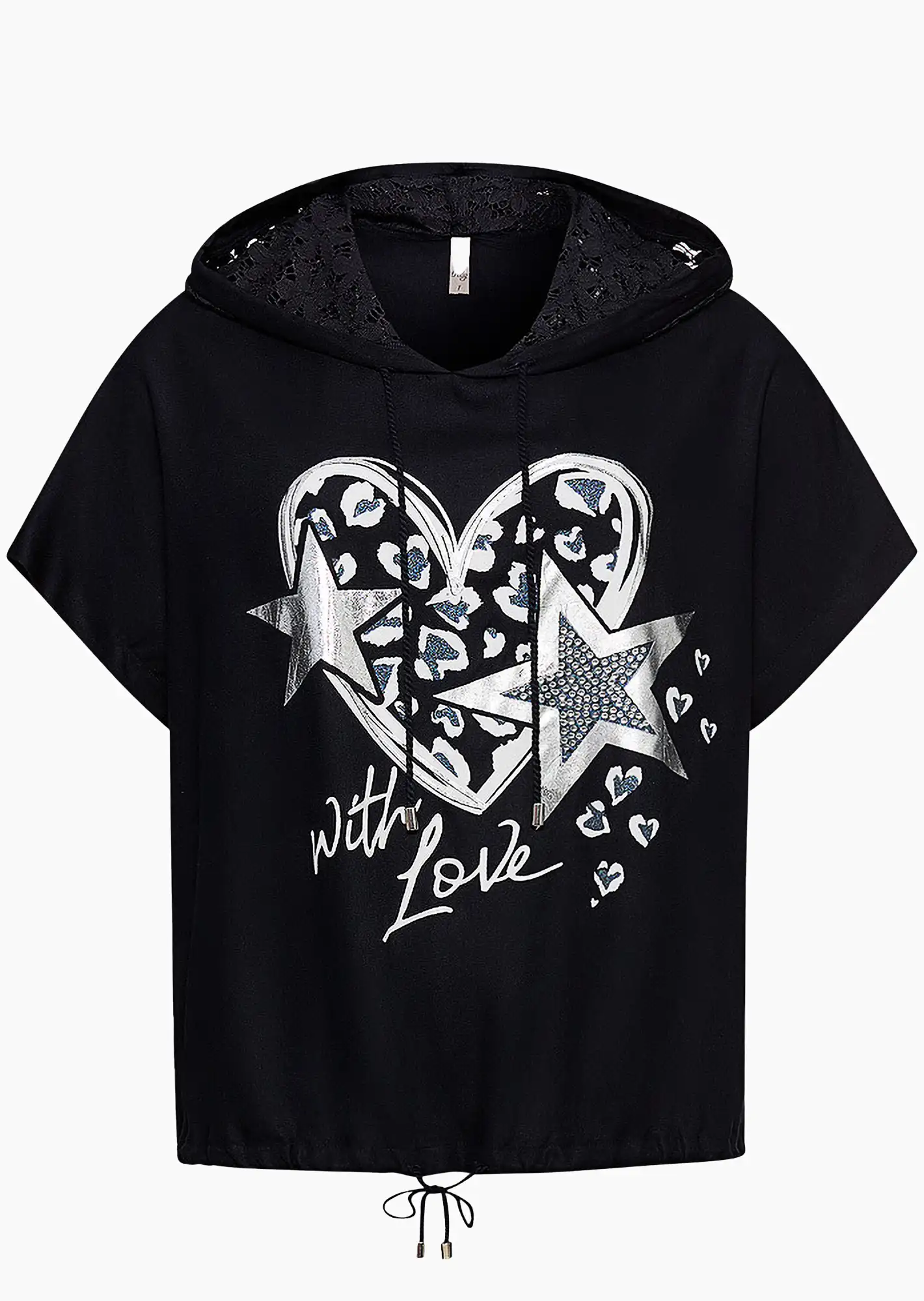 Bluse 'Love', navy