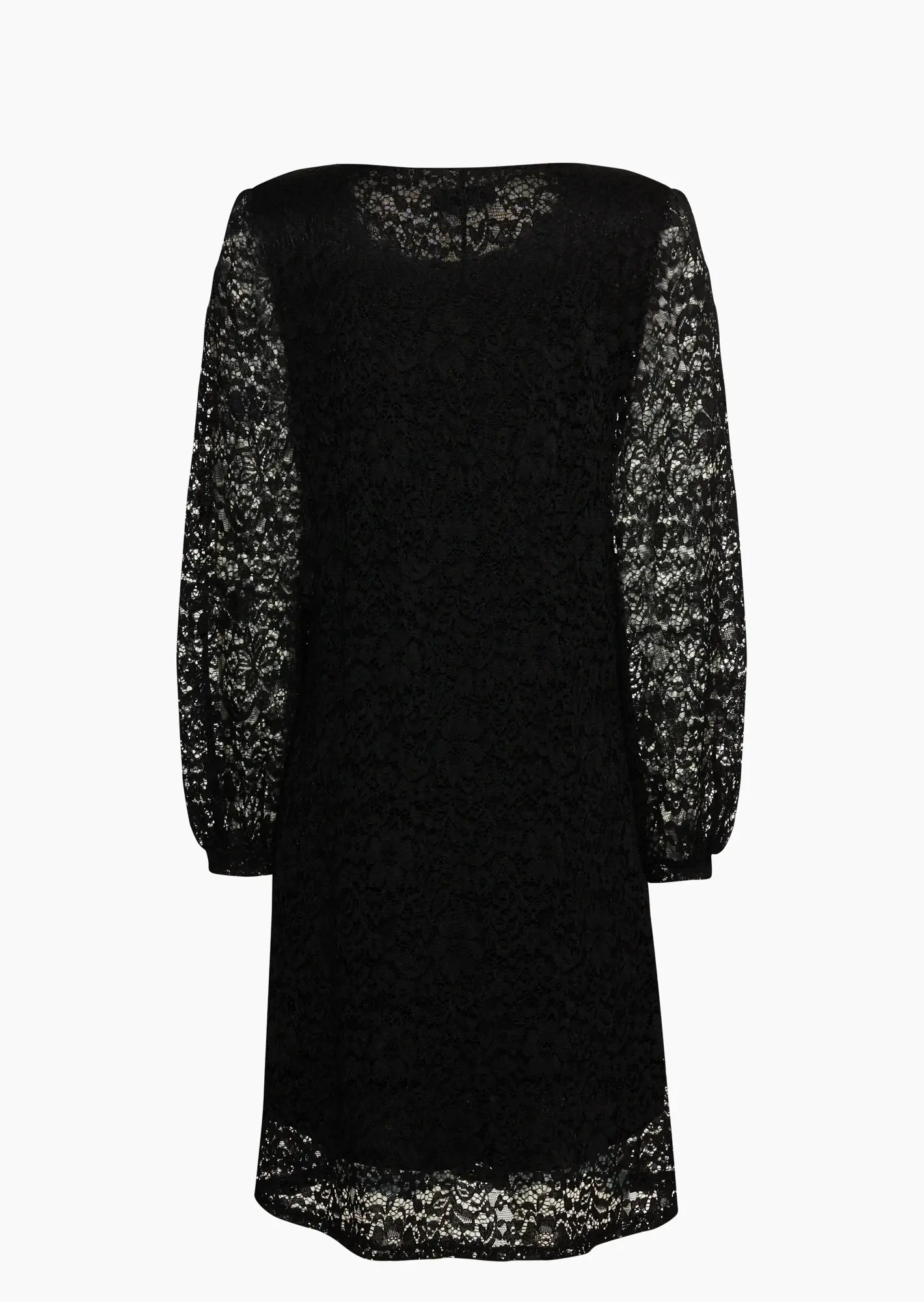 Alloverspitzenkleid, schwarz
