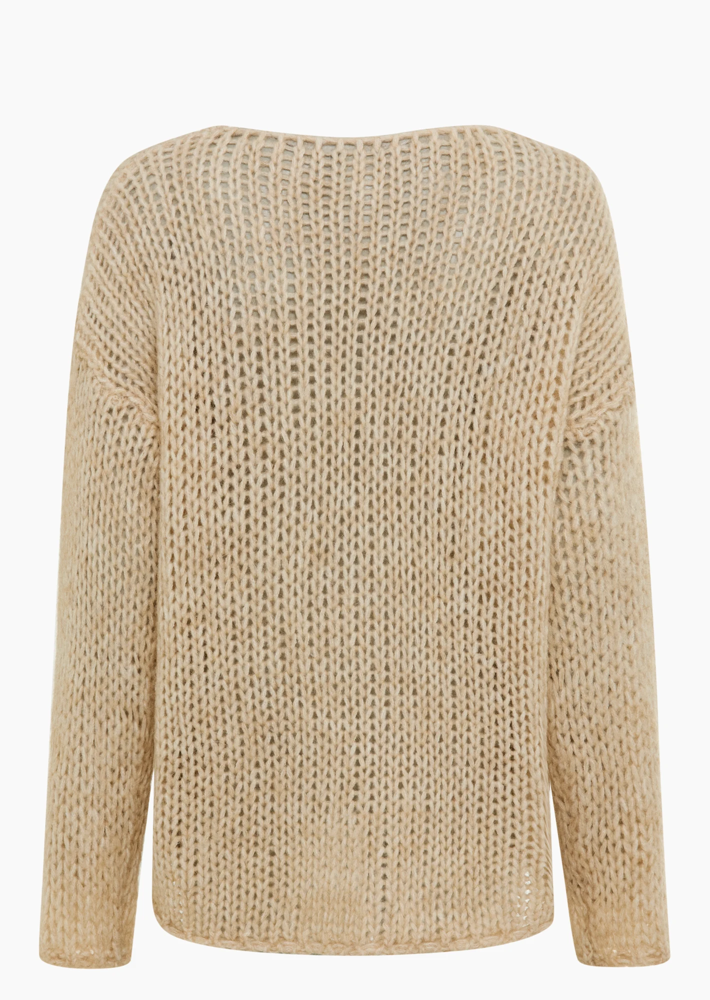 Pullover grob gestrickt, crema