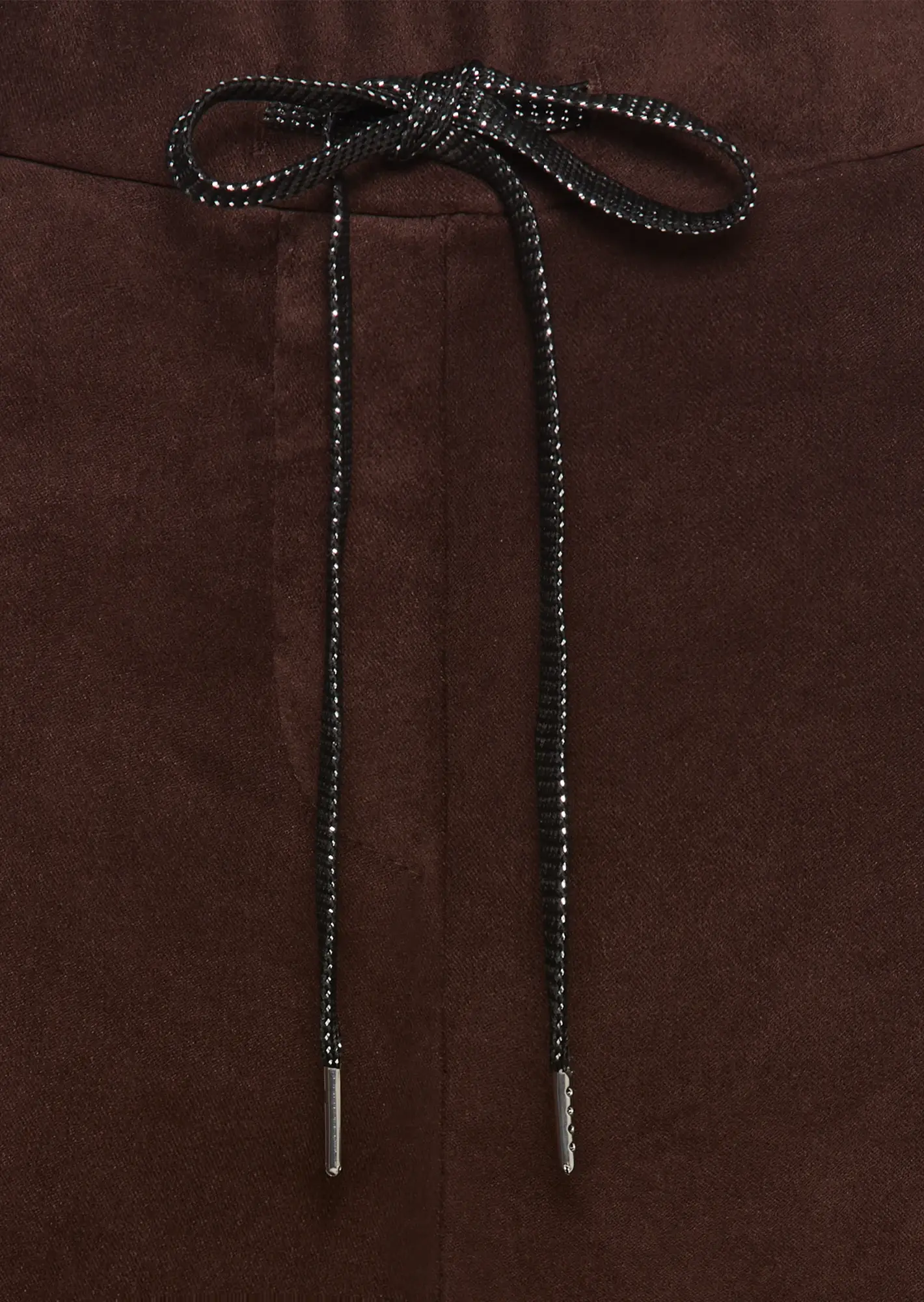 Wide Leg in Suede-Optik, mocca