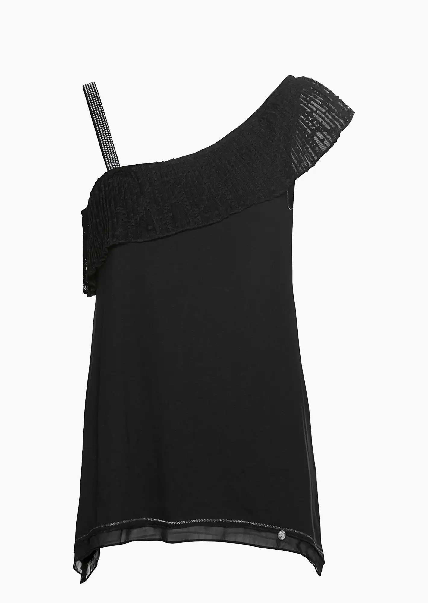 Shirt Off-Shoulder, schwarz