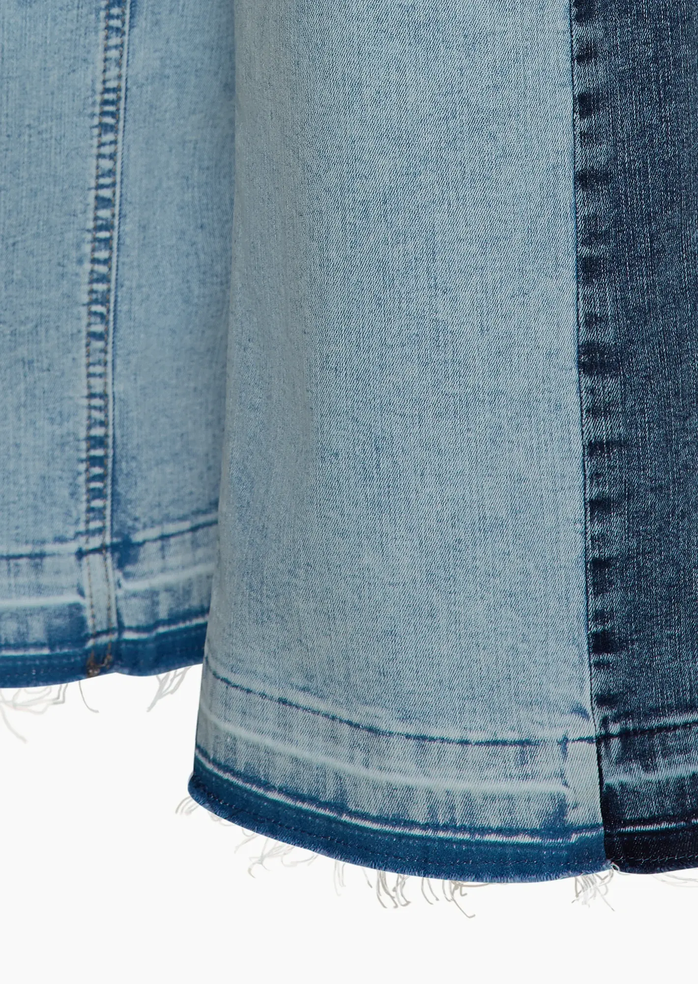 Wide Leg Jeans bicolor, blue denim