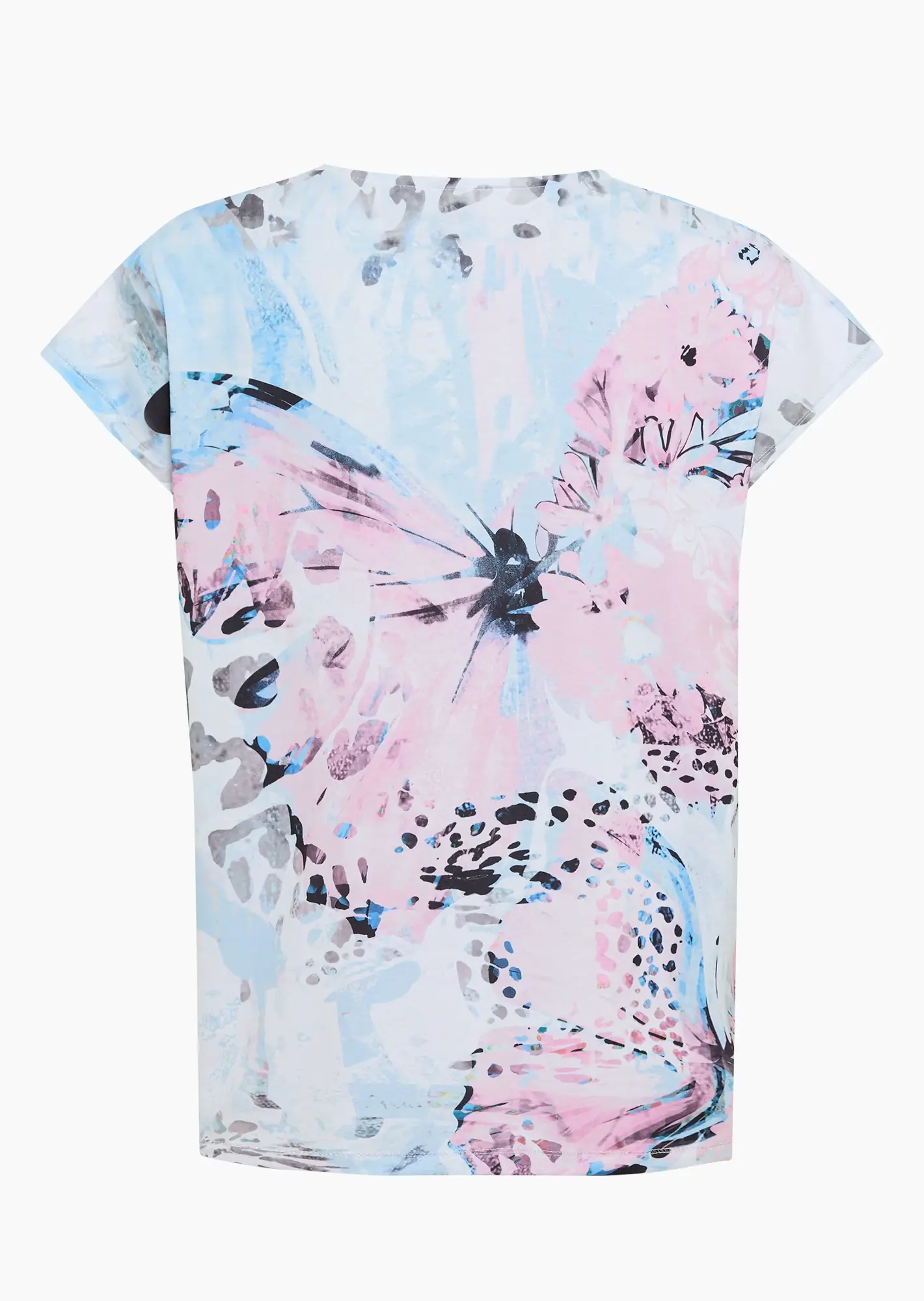 Shirt im Alloverprint mit Statement, mandelblüte