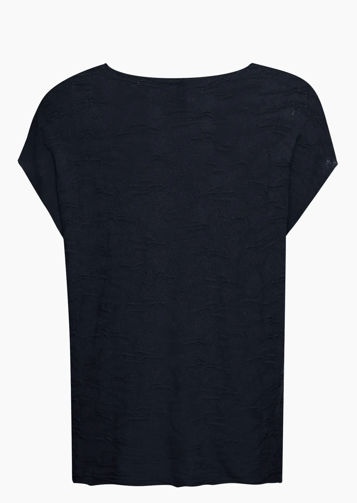 Strickshirt mit Struktur, navy