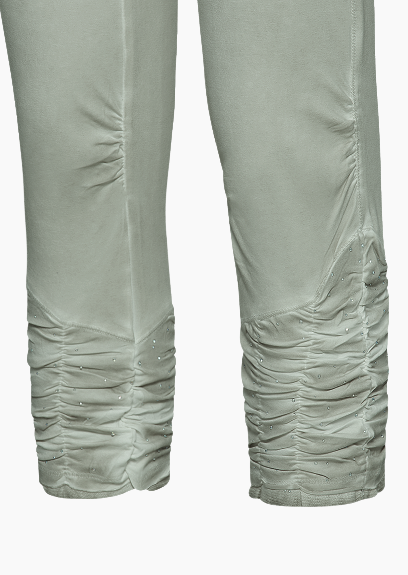Leggings mit Ziersteinen, salbei