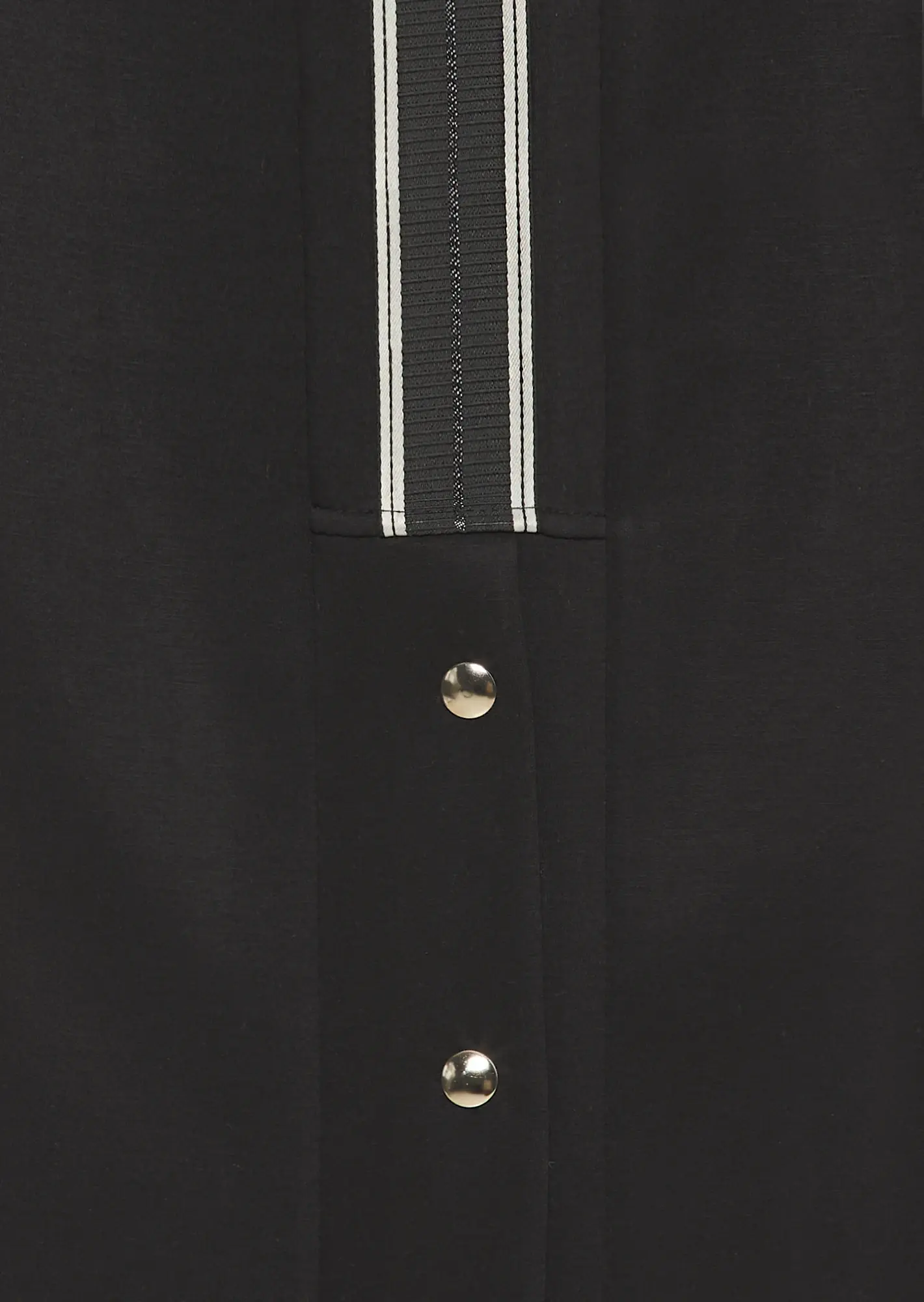 Hose Wide Leg mit Galonstreifen, schwarz