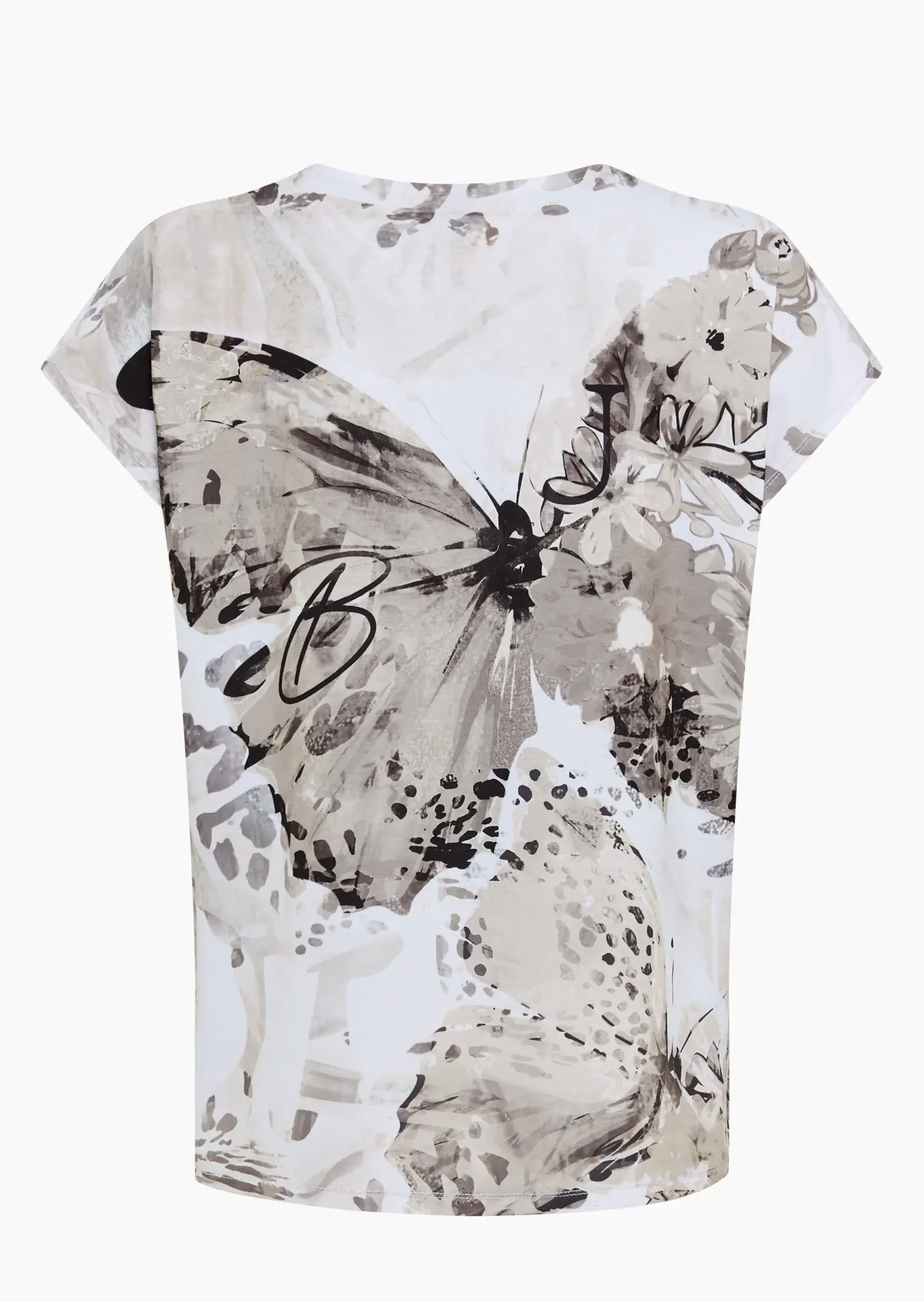 Shirt im Alloverprint mit Statement, fango