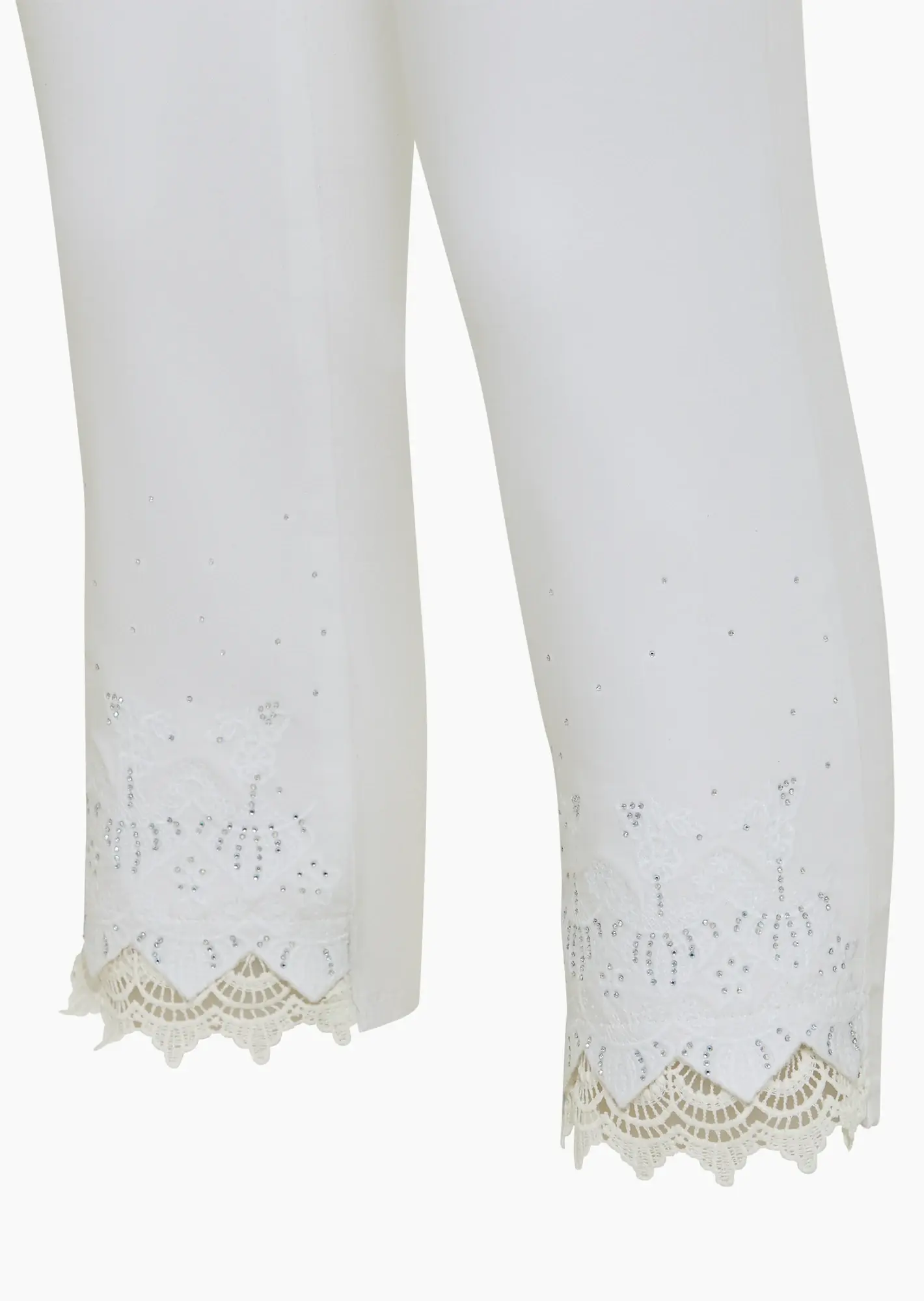 Jeggings mit detailverliebtem Highlight, weiß