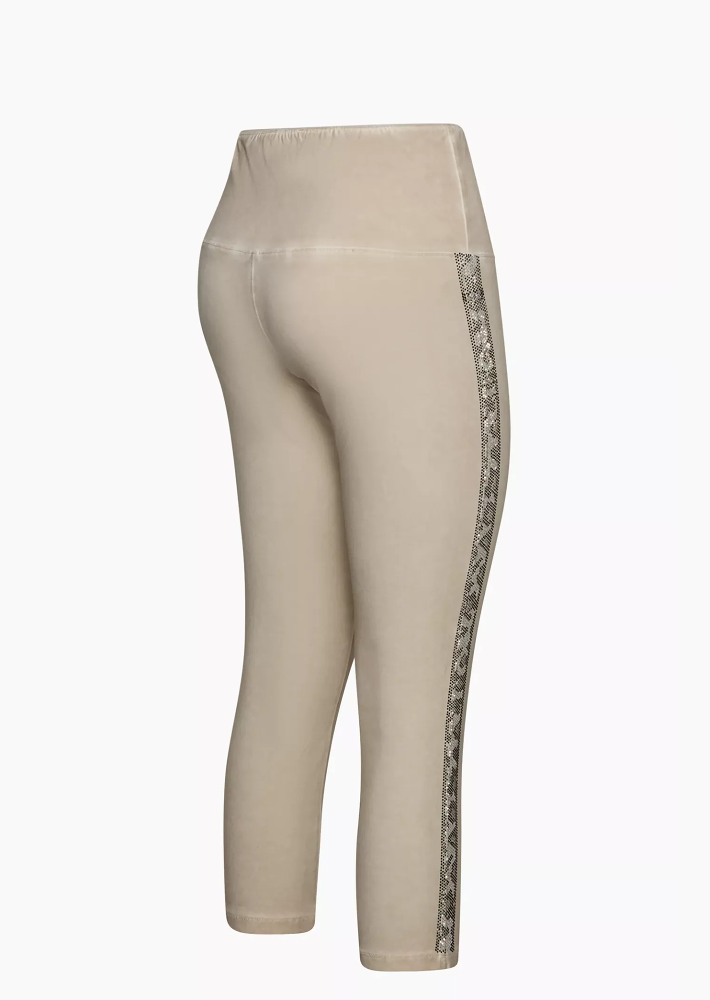 Leggings mit Galonstreifen, sand