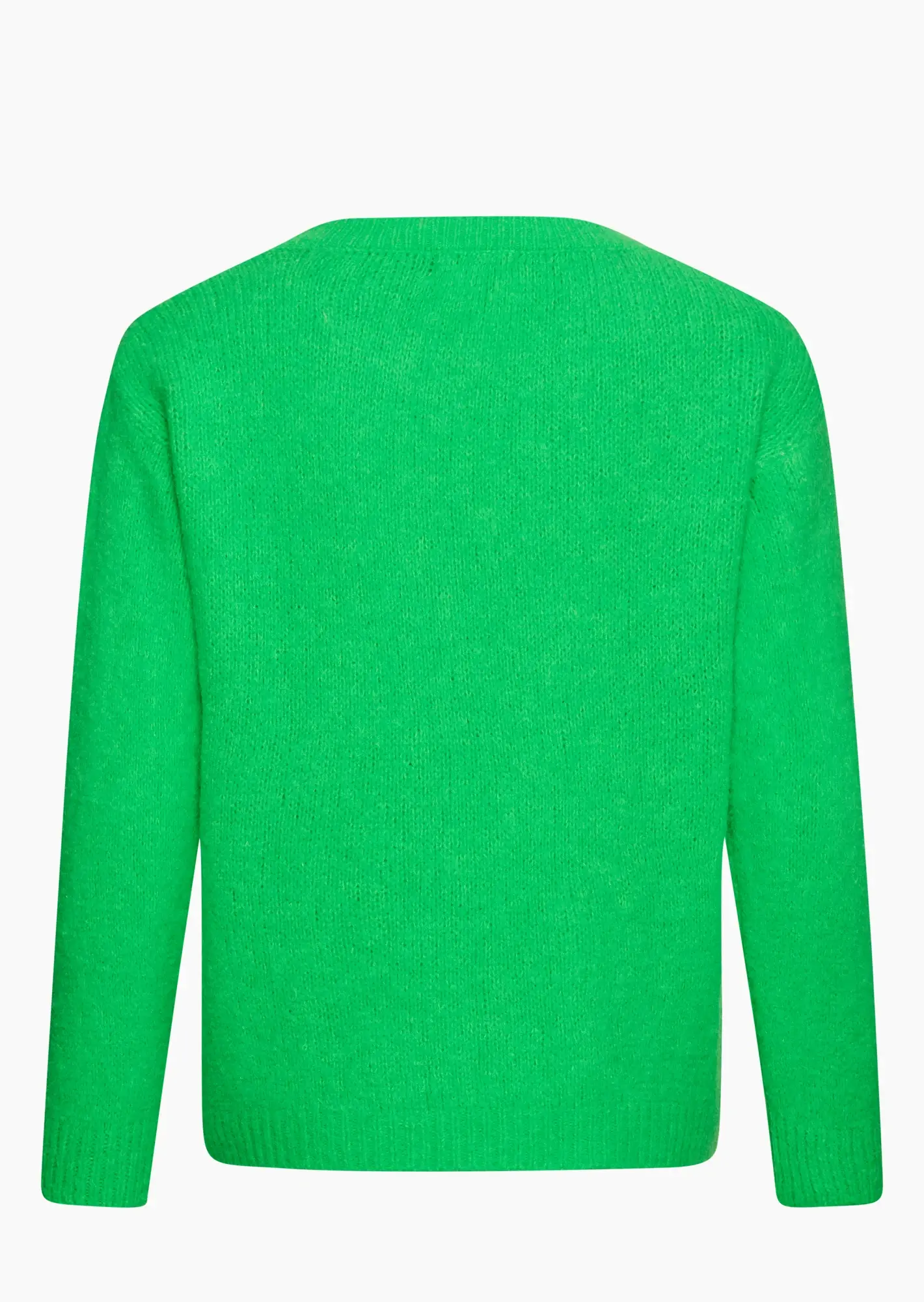 kuscheliger Strickpullover, neongrün