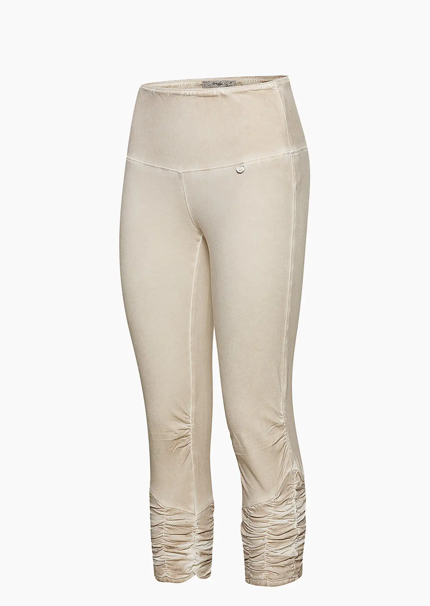 Leggings mit Ziersteinen, sand