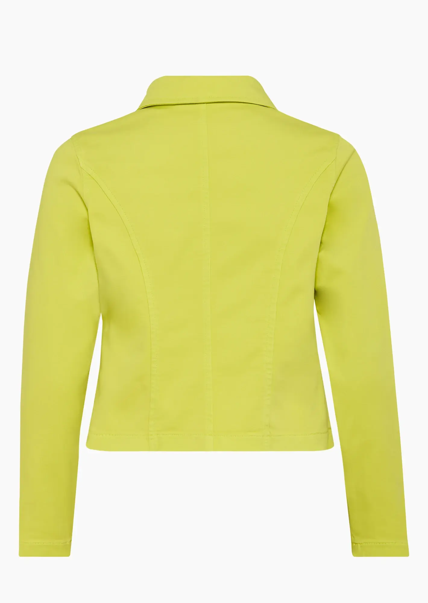 Weiche Jacke im Denim-Style mit Zierknöpfen, limeglow