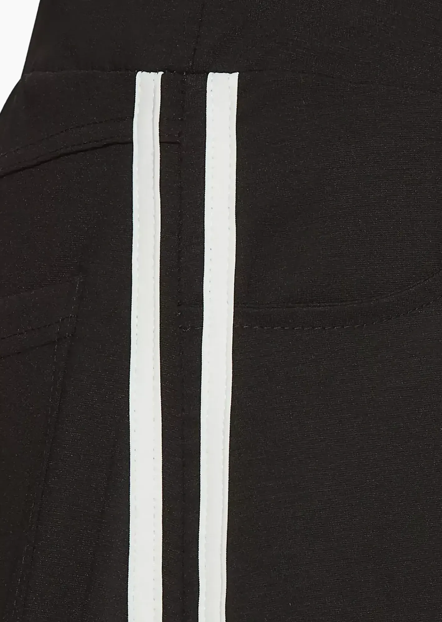 Pants mit schrägem Galonstreifen, schwarz
