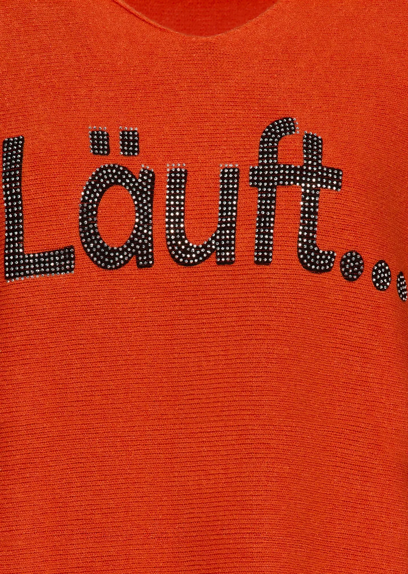 Statement-Strickpullover, orange