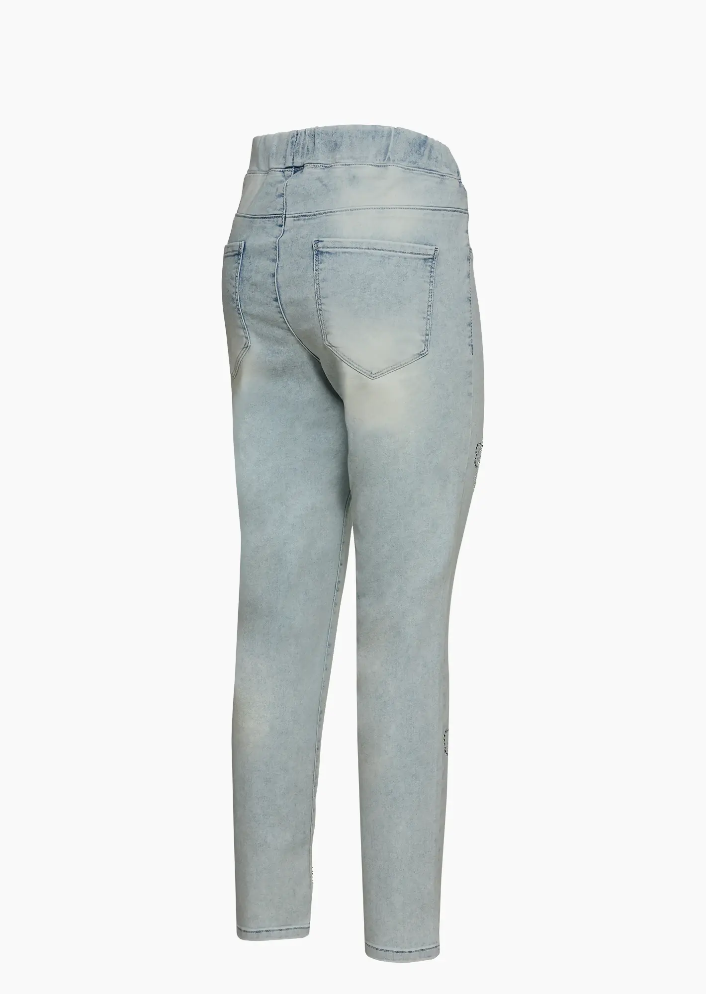 Jeggings mit Ziersteinen, light blue denim