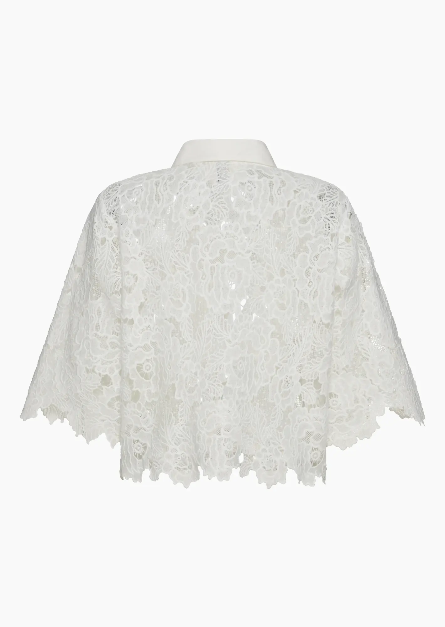 Bluse im Alloverspitzendesign, offwhite