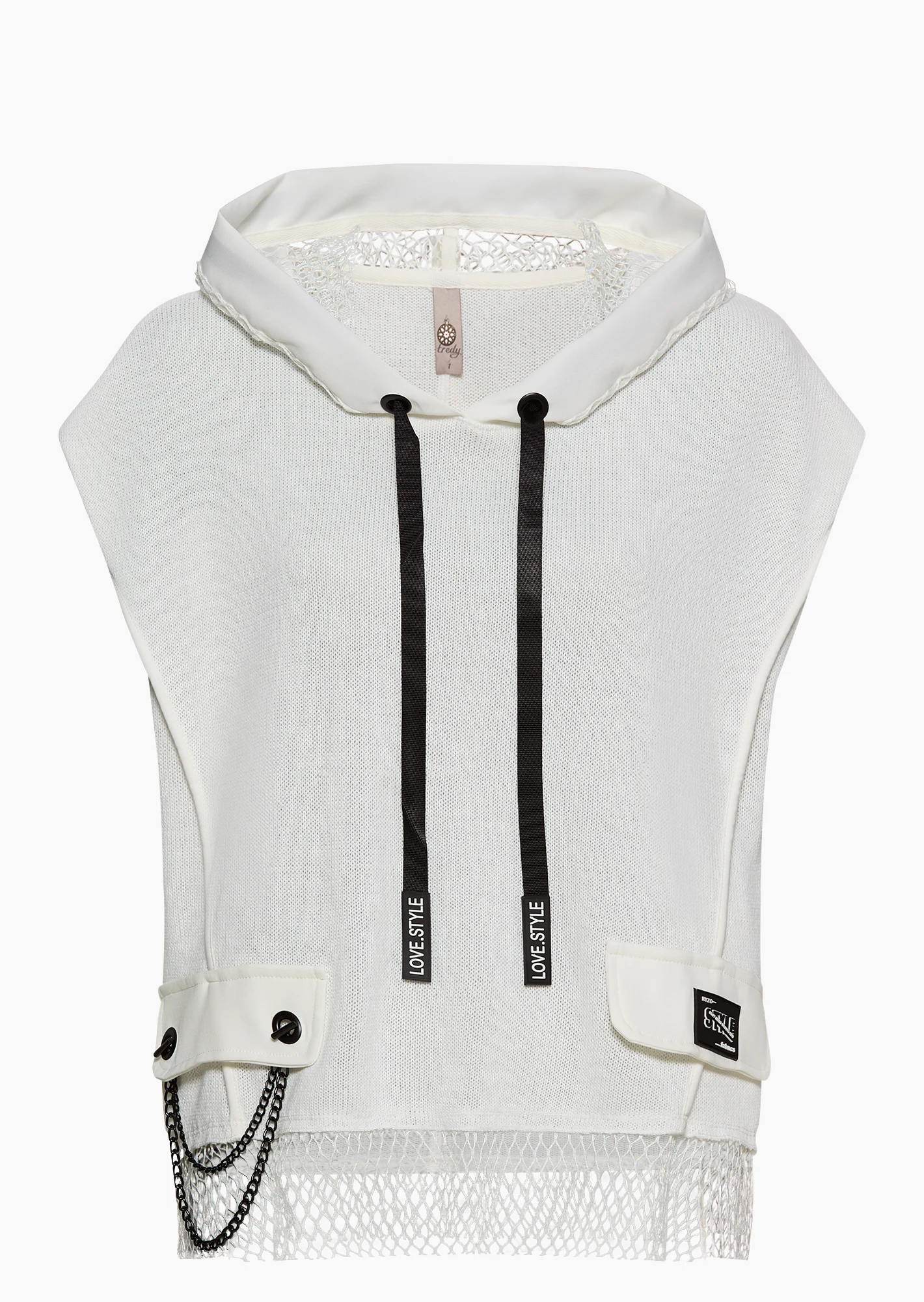 Strickshirt mit Highlights, offwhite