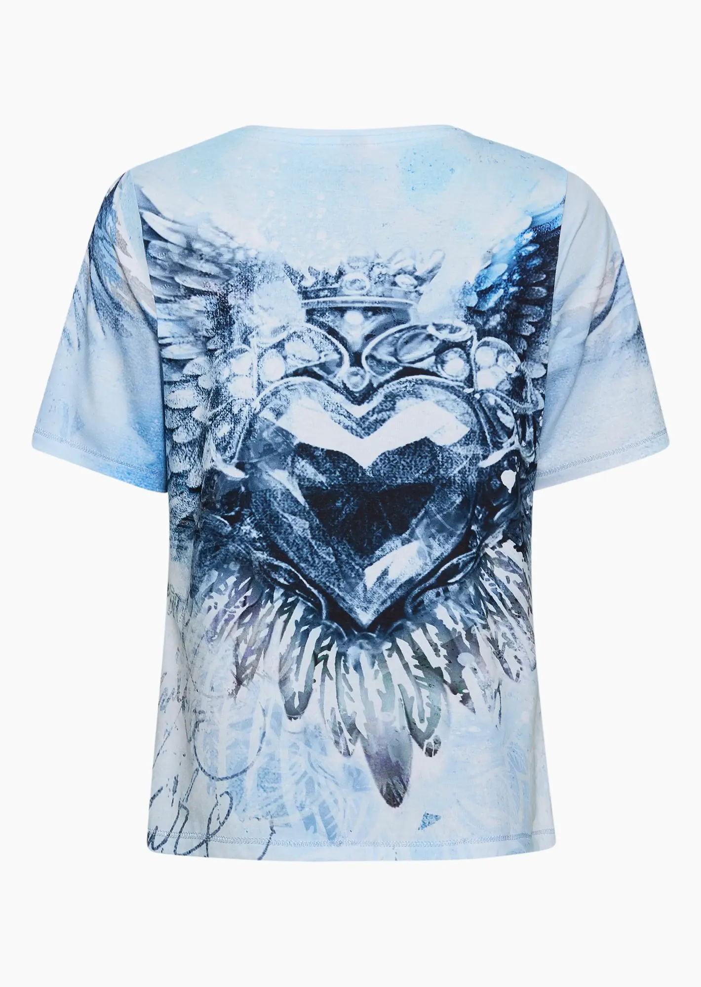 Shirt 'Heart', blau