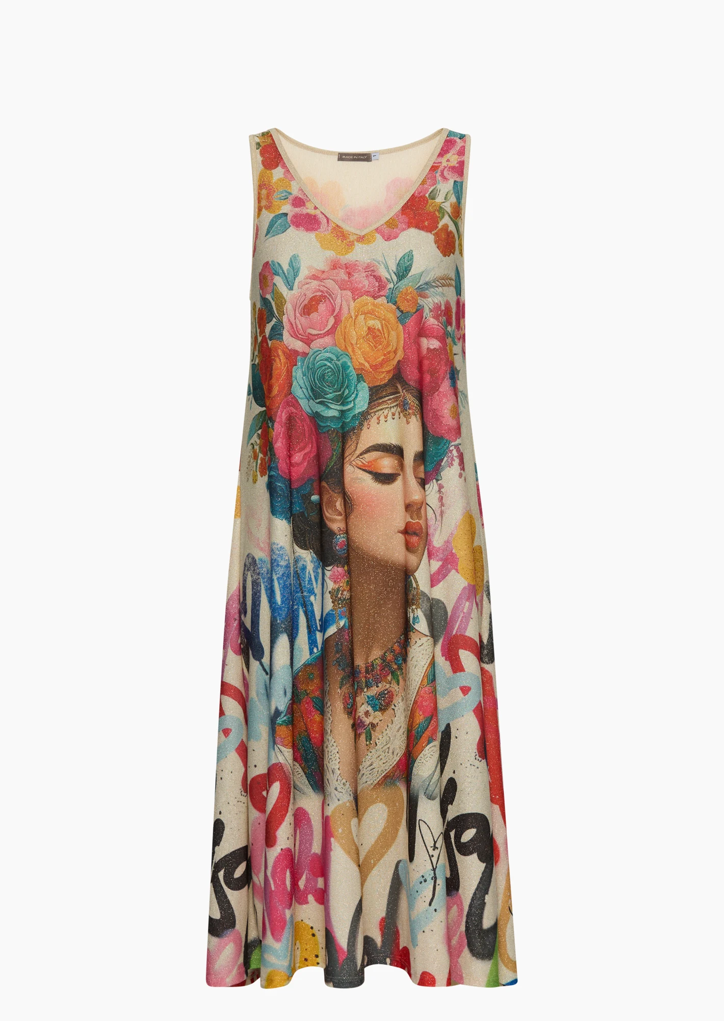 Kleid 'Farbenfroh', bunt