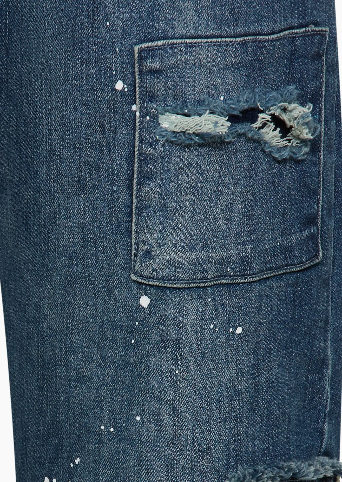 Jeans mit Highlights, blue denim