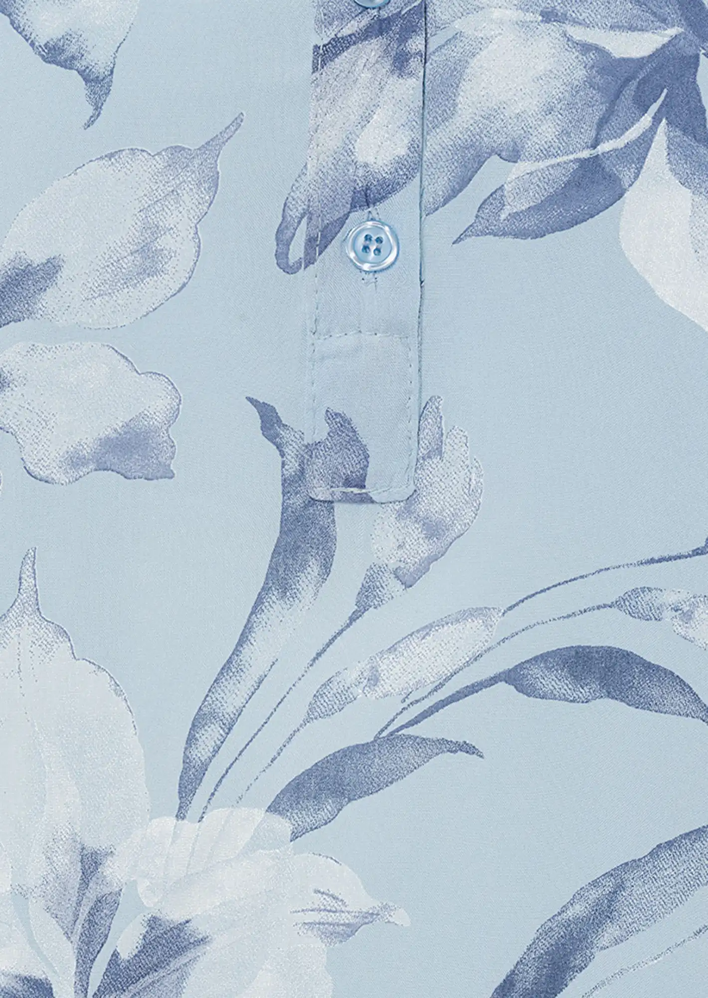 Bluse im Alloverprint, eiskristall