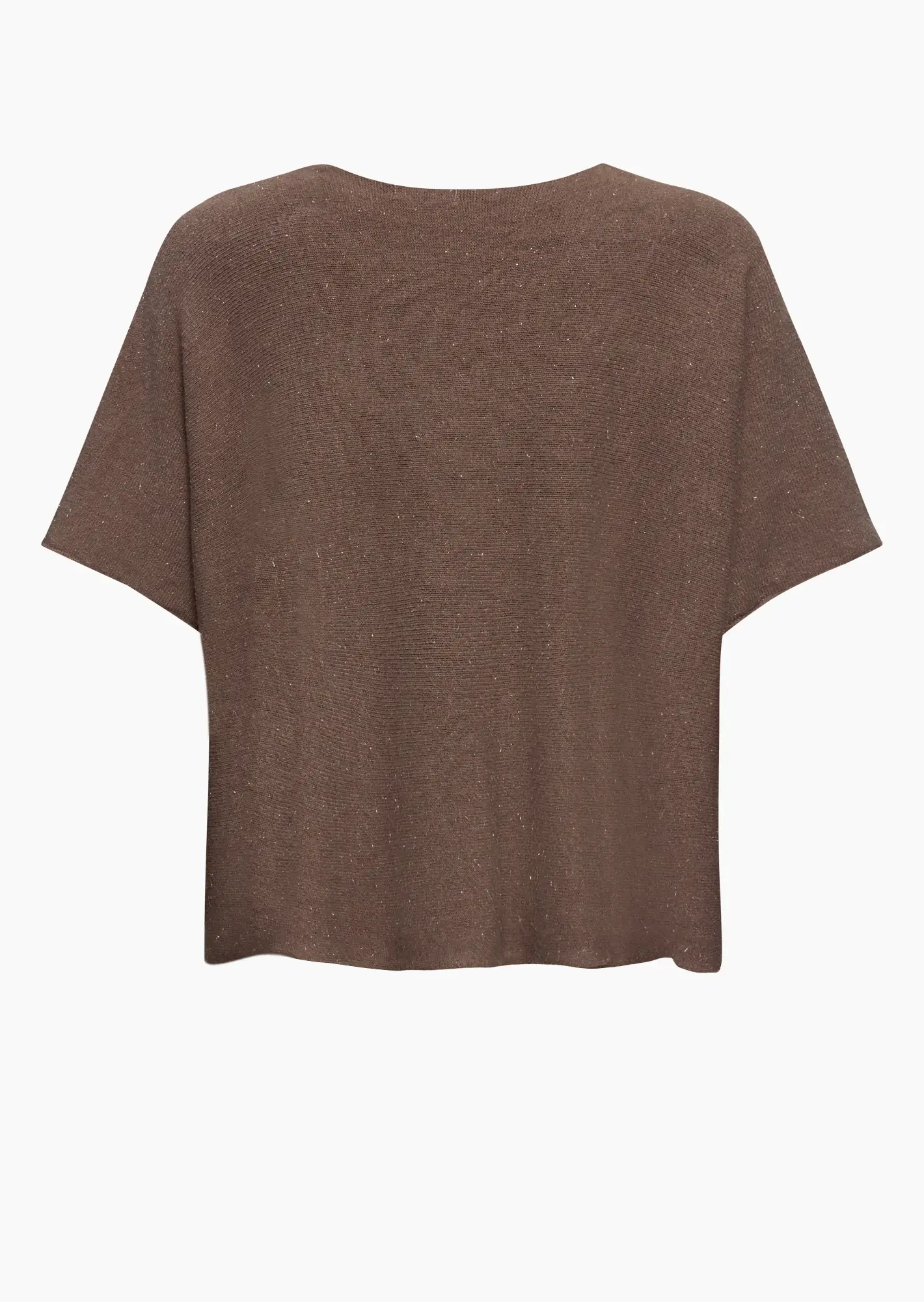 oversized Feinstrickpullover mit Glitzer, taupe